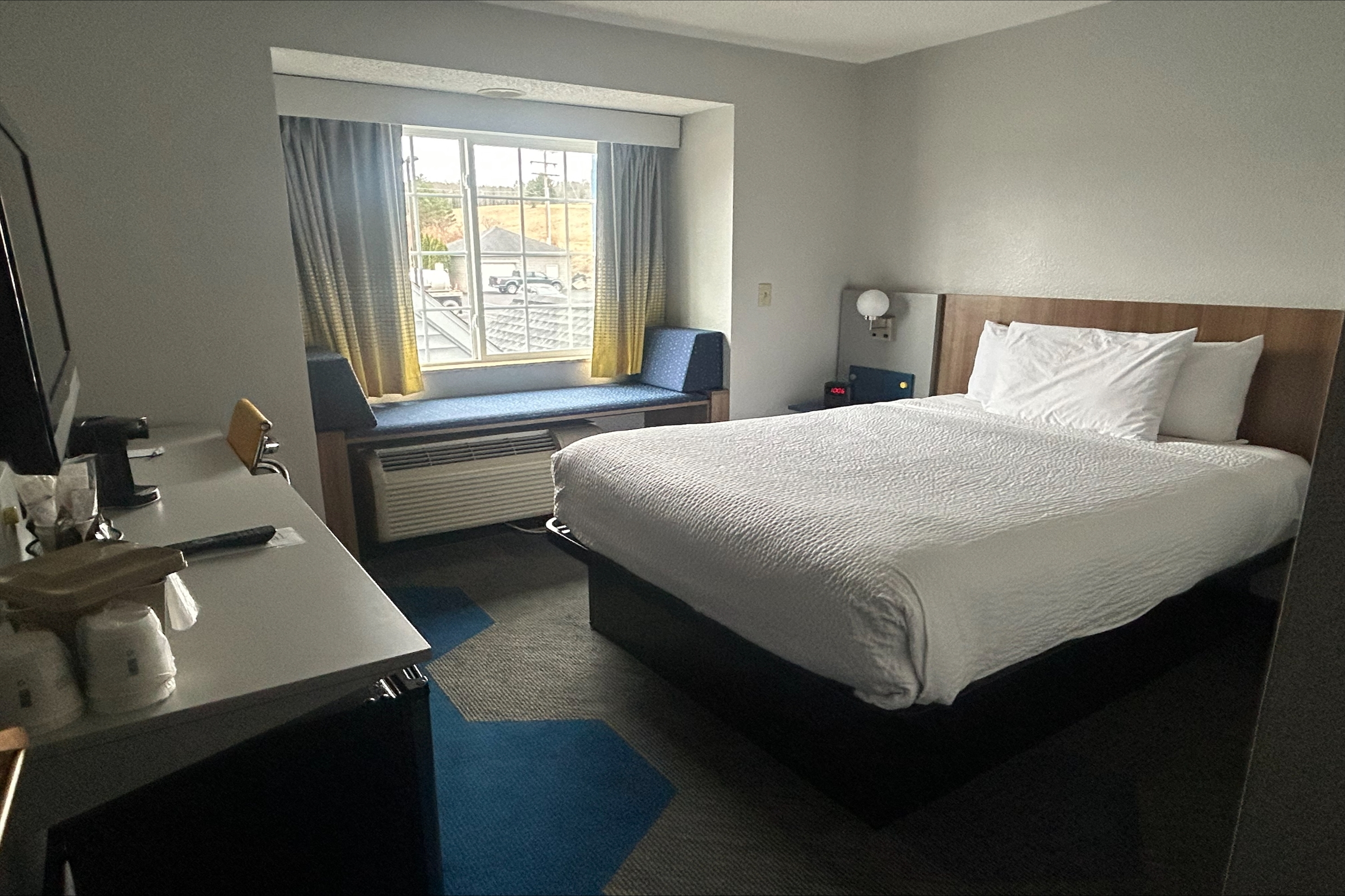 Guest room at the Microtel Inn & Suites by Wyndham Mansfield in Mansfield, Pennsylvania