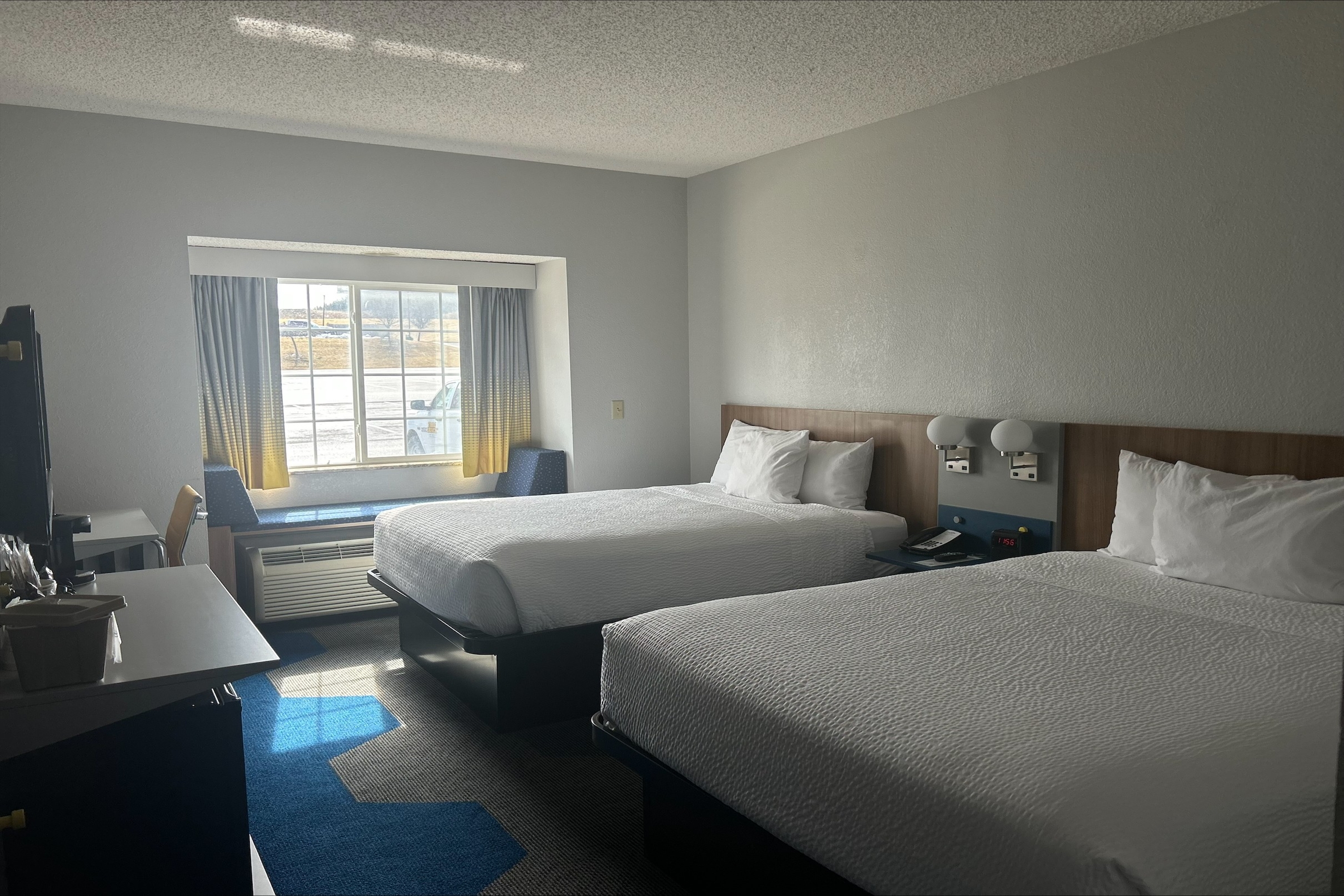 Guest room at the Microtel Inn & Suites by Wyndham Mansfield in Mansfield, Pennsylvania