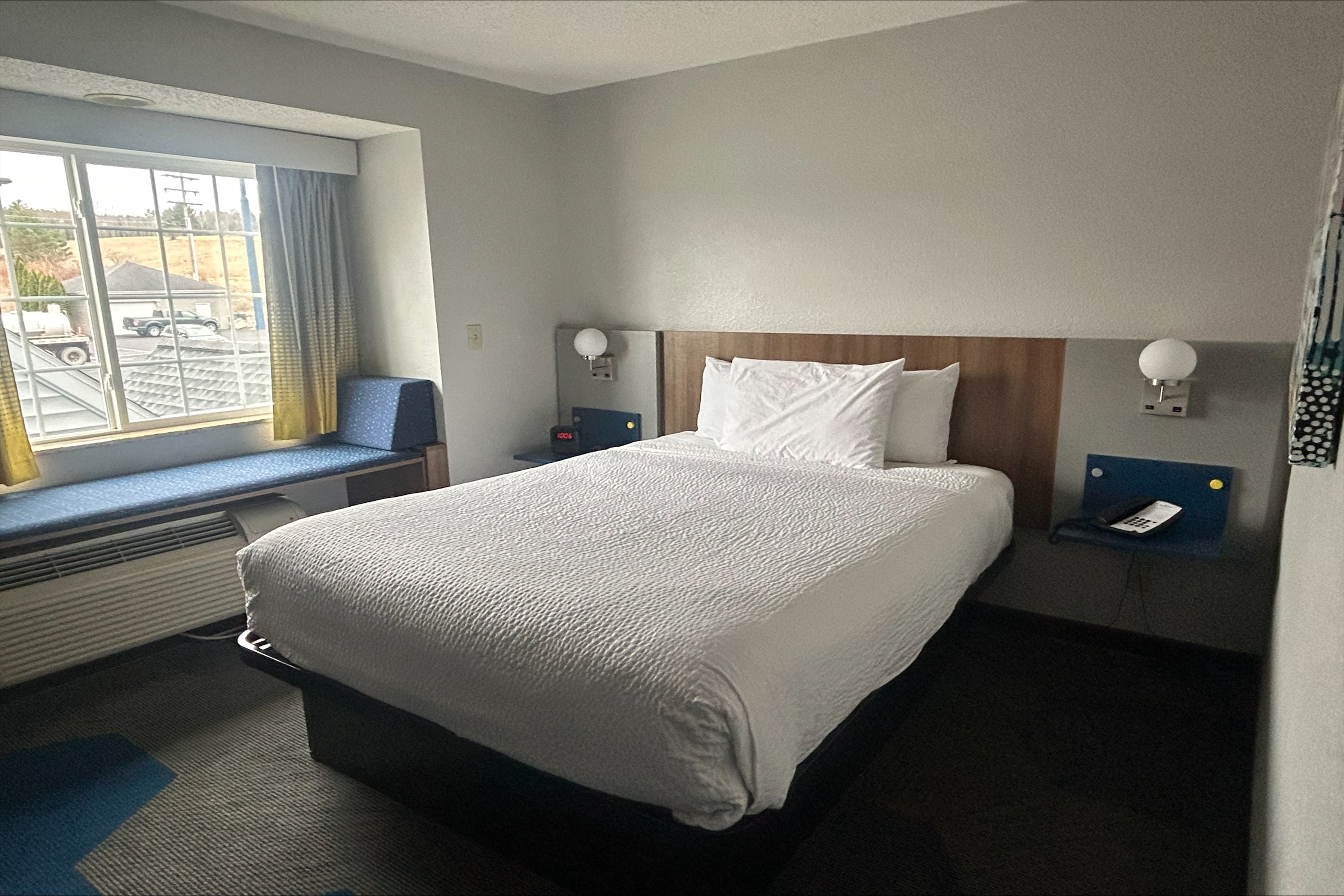 Guest room at the Microtel Inn & Suites by Wyndham Mansfield in Mansfield, Pennsylvania
