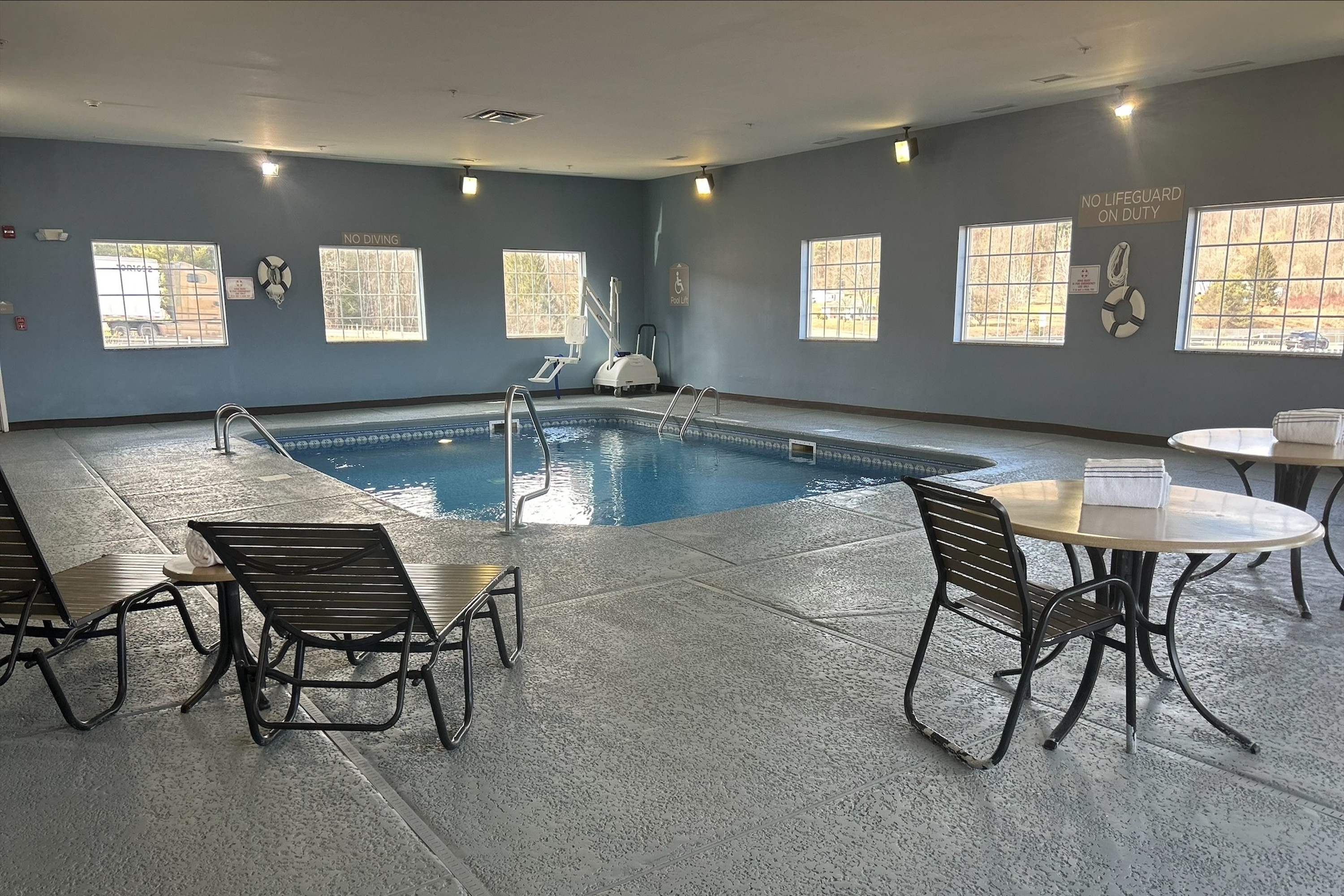 Pool at the Microtel Inn & Suites by Wyndham Mansfield in Mansfield, Pennsylvania