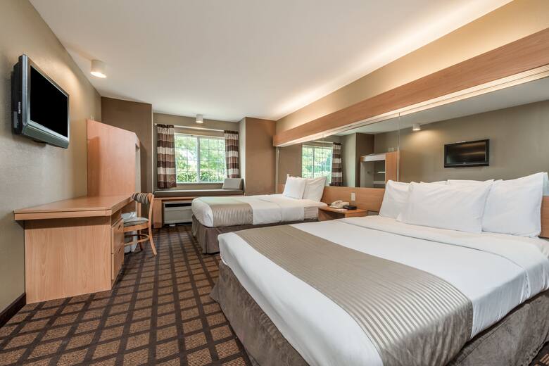 Guest room at the Microtel Inn & Suites by Wyndham West Chester in West Chester, Pennsylvania