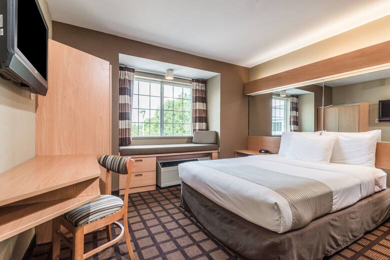 Guest room at the Microtel Inn & Suites by Wyndham West Chester in West Chester, Pennsylvania