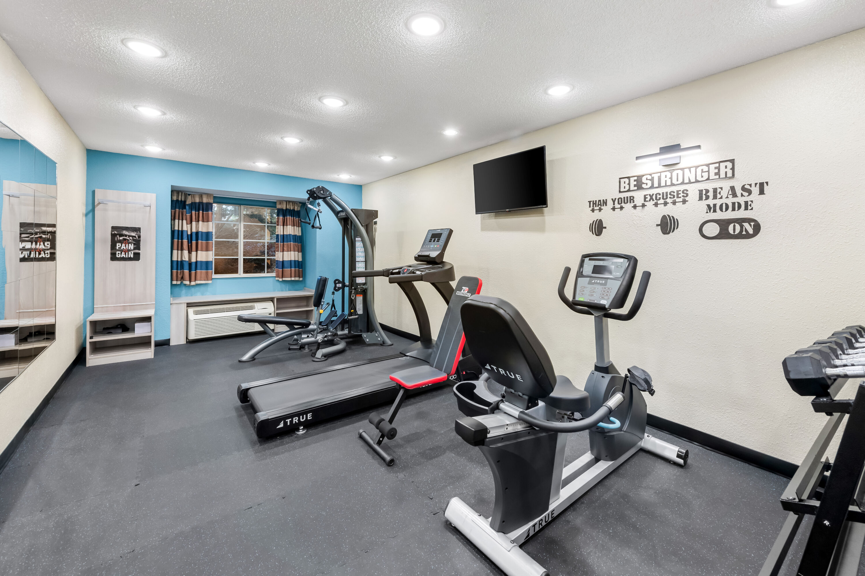 Fitness room at Microtel Inn & Suites by Wyndham Greenville / Woodruff Rd in Greenville, South Carolina