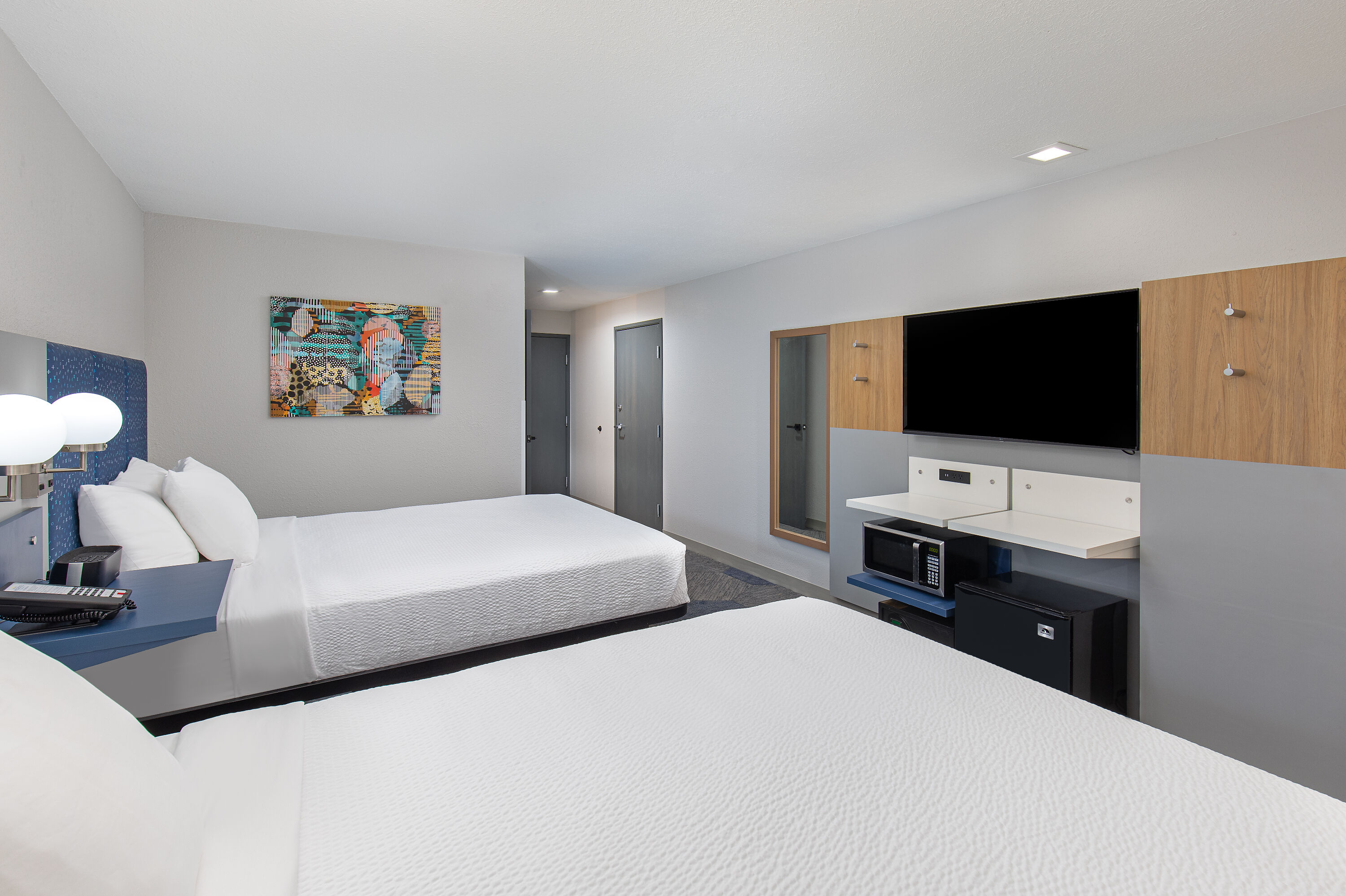 Guest room at the Microtel Inn & Suites by Wyndham Manchester in Manchester, Tennessee