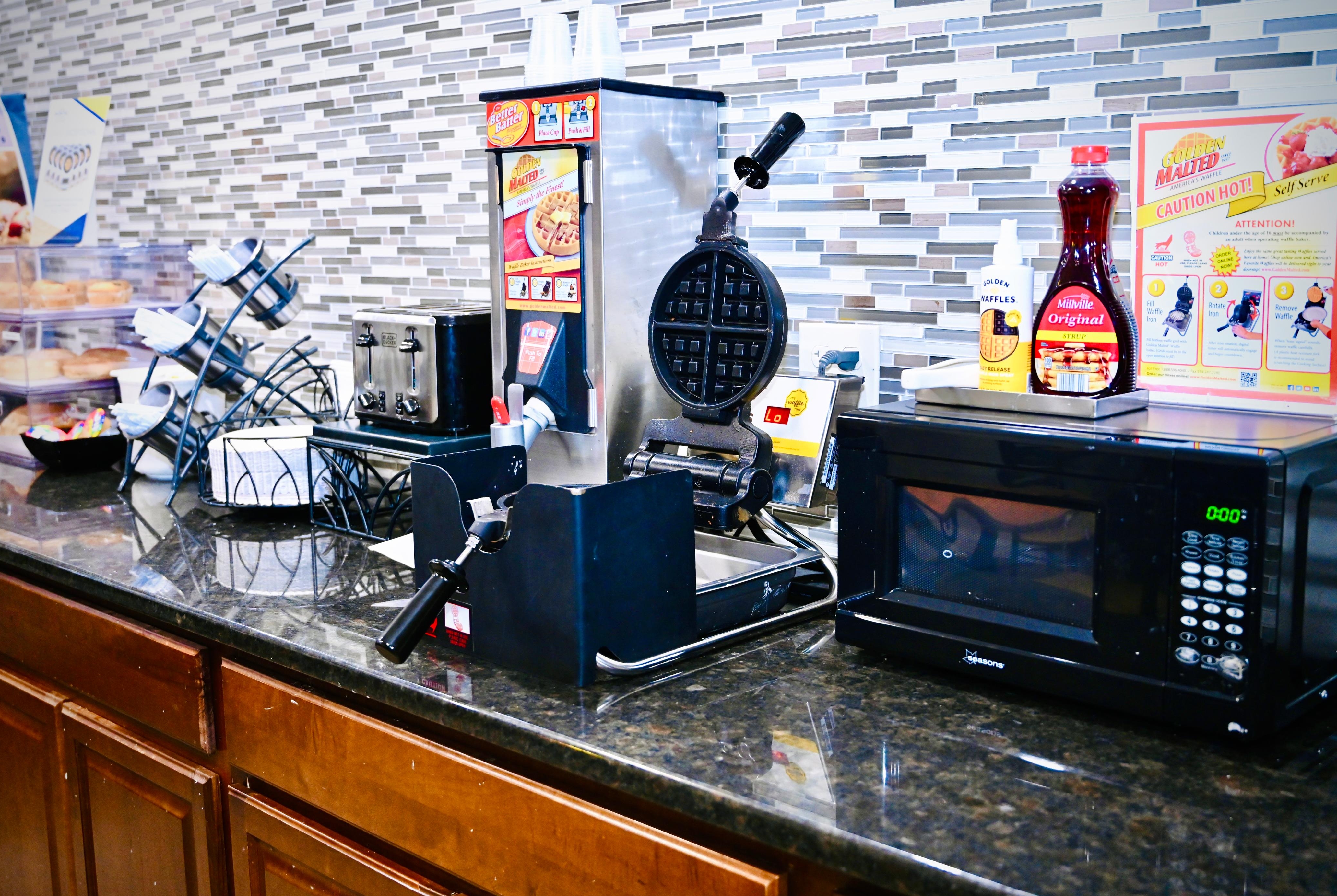 Microtel Inn & Suites by Wyndham Murfreesboro restaurant breakfast area close up in Murfreesboro, Tennessee