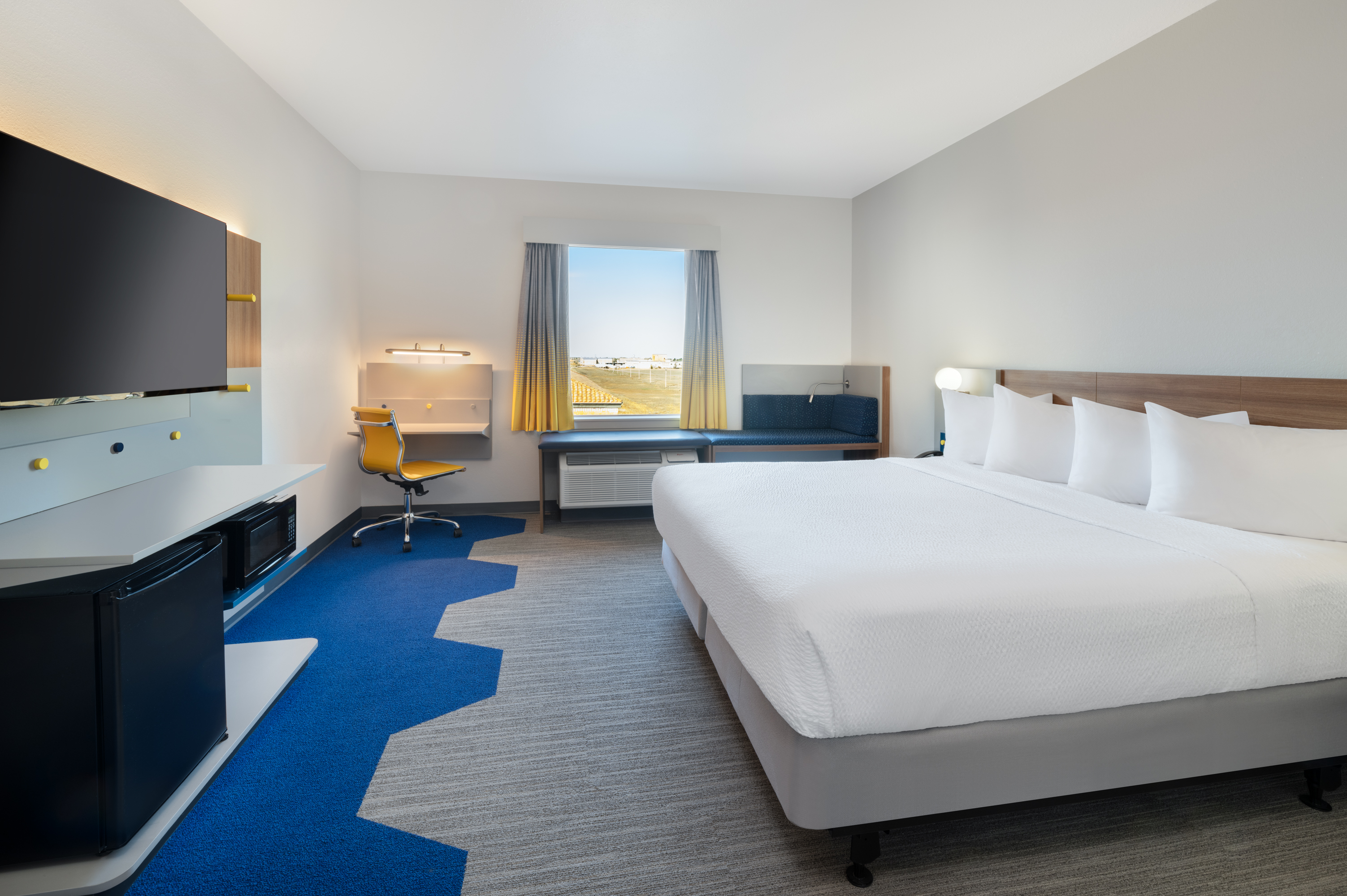 Guest room at the Microtel Inn & Suites by Wyndham Amarillo West in Amarillo, Texas