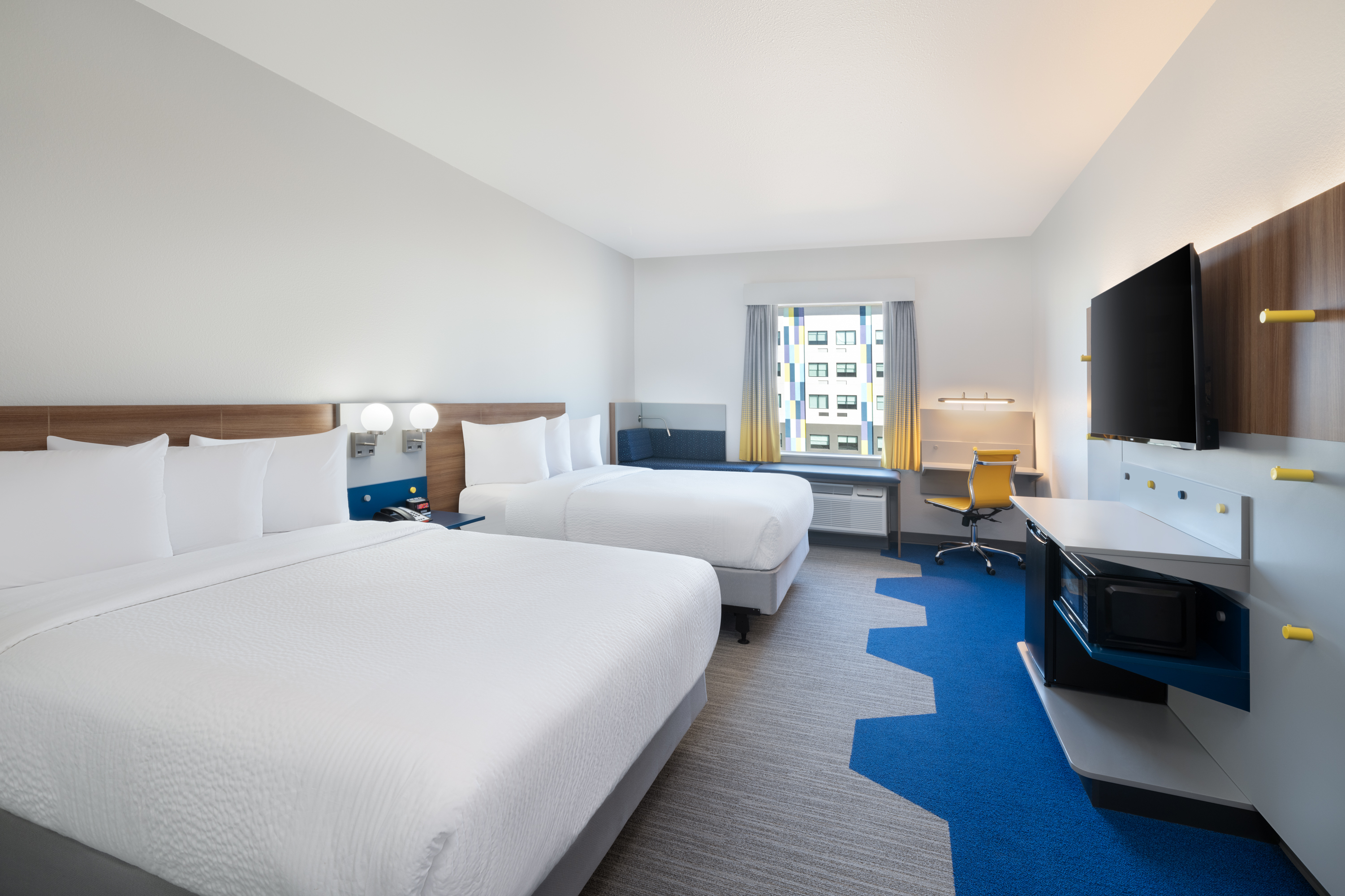 Guest room at the Microtel Inn & Suites by Wyndham Amarillo West in Amarillo, Texas