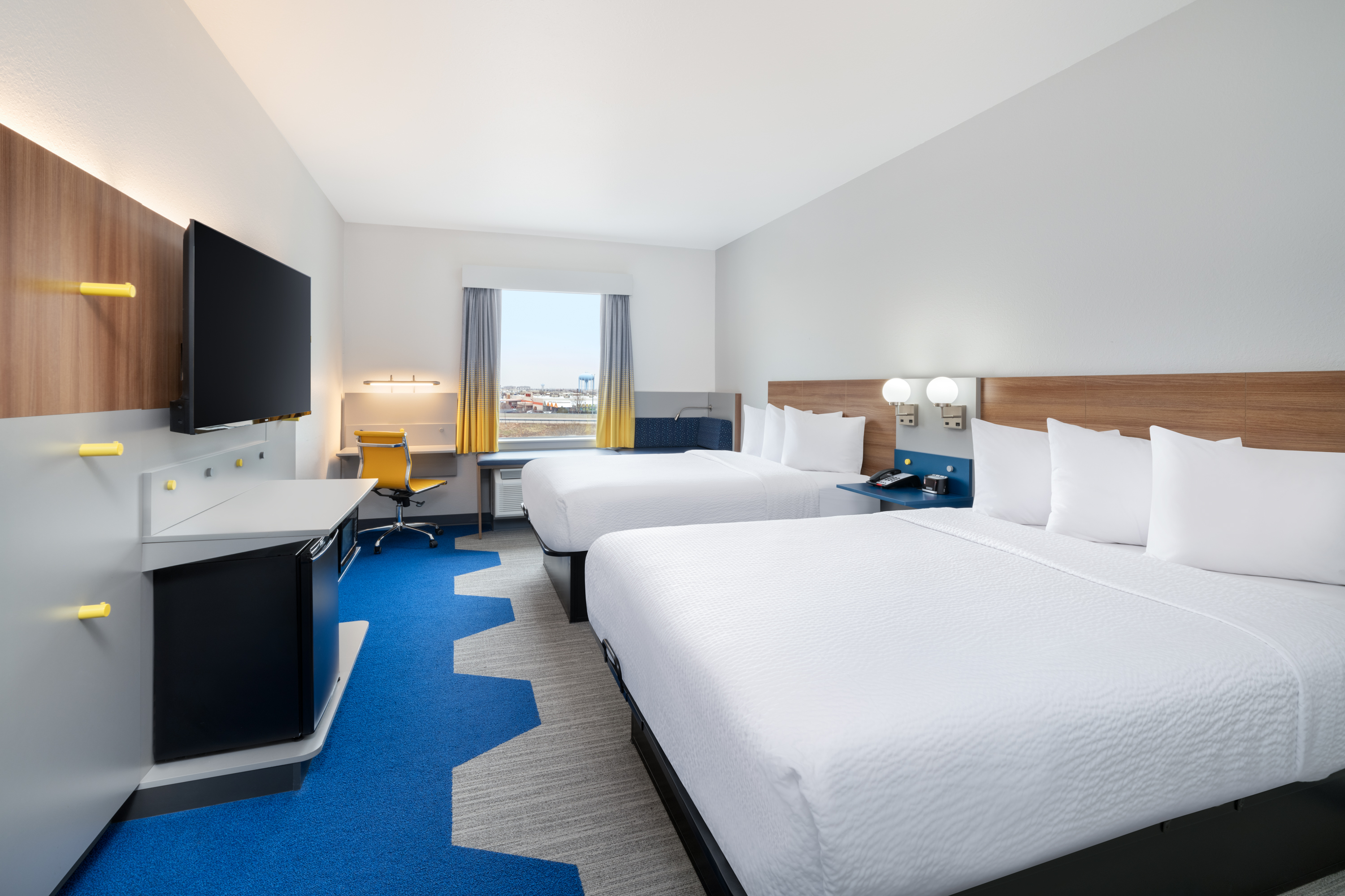 Guest room at the Microtel Inn & Suites by Wyndham Amarillo West in Amarillo, Texas