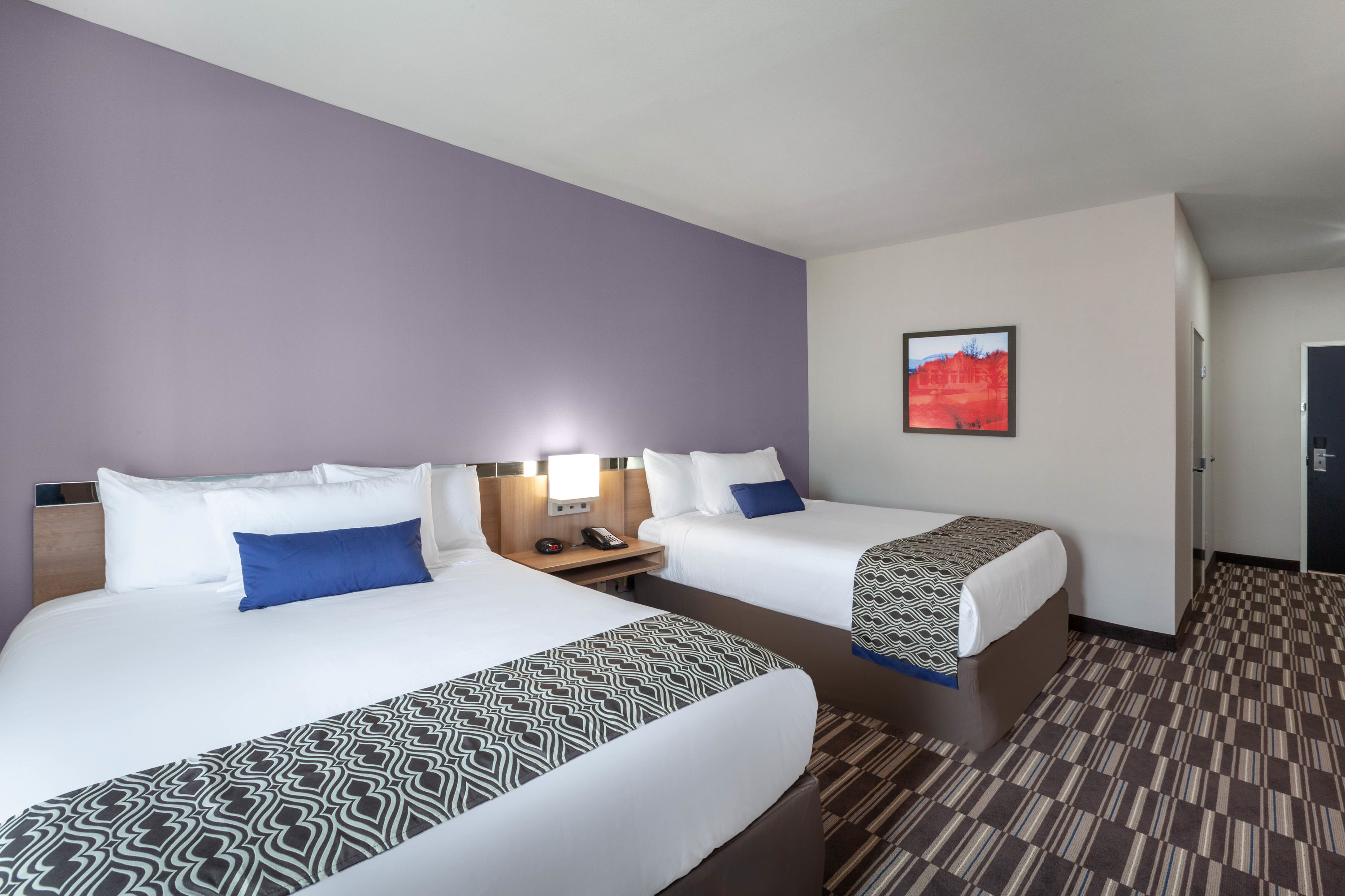 Guest room at the Microtel Inn & Suites by Wyndham College Station in College Station, Texas
