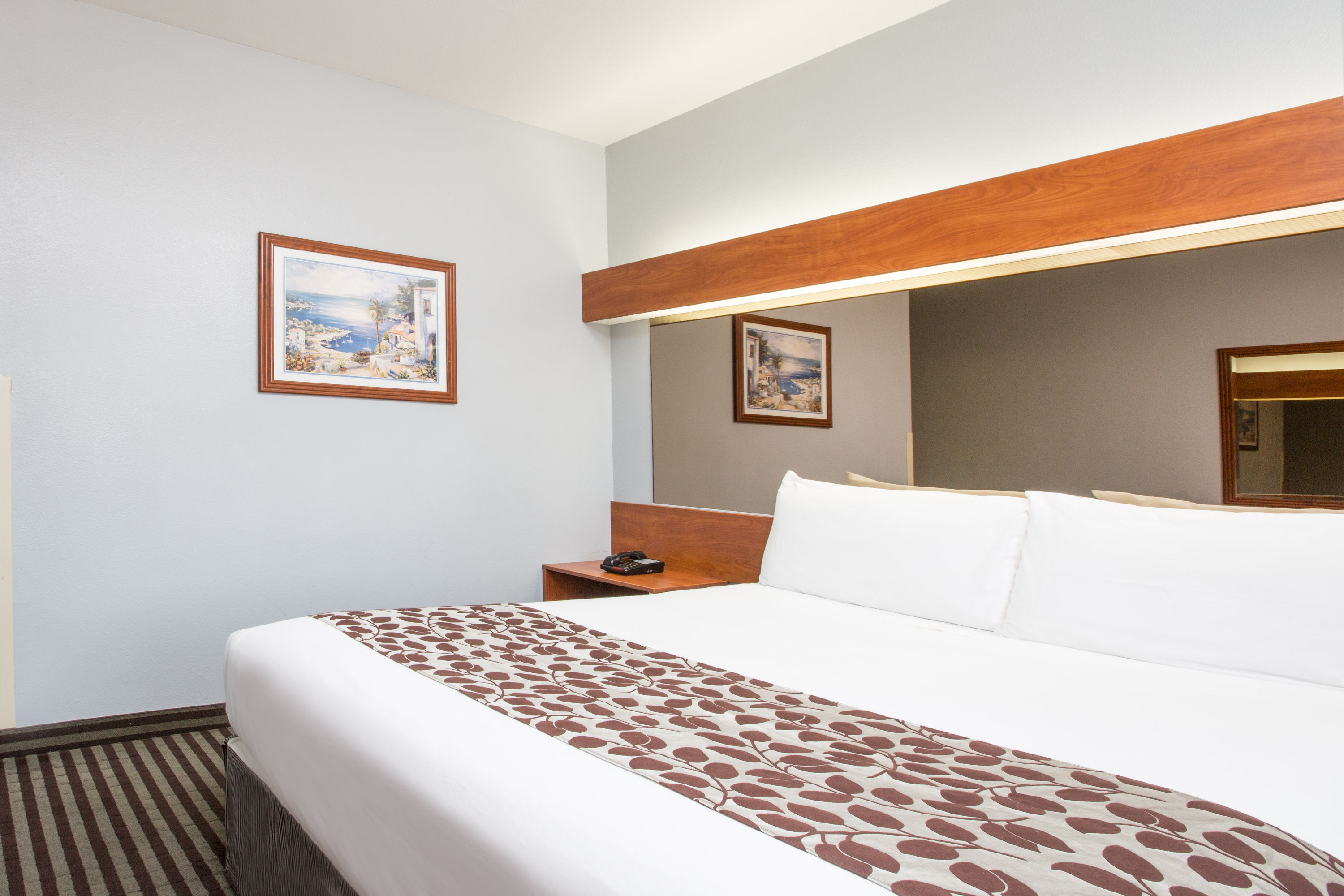 Guest room at the Microtel Inn & Suites by Wyndham Garland/Dallas in Garland, Texas