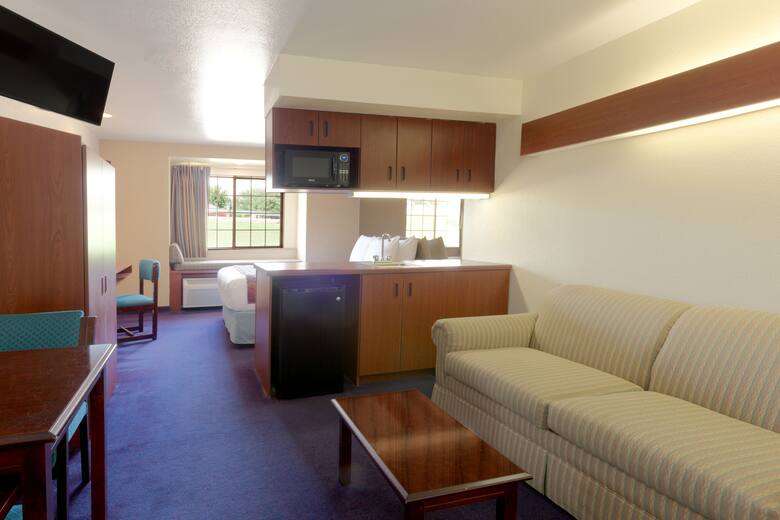 Guest room at the Microtel Inn & Suites by Wyndham Mesquite/Dallas At I-30 in Mesquite, Texas