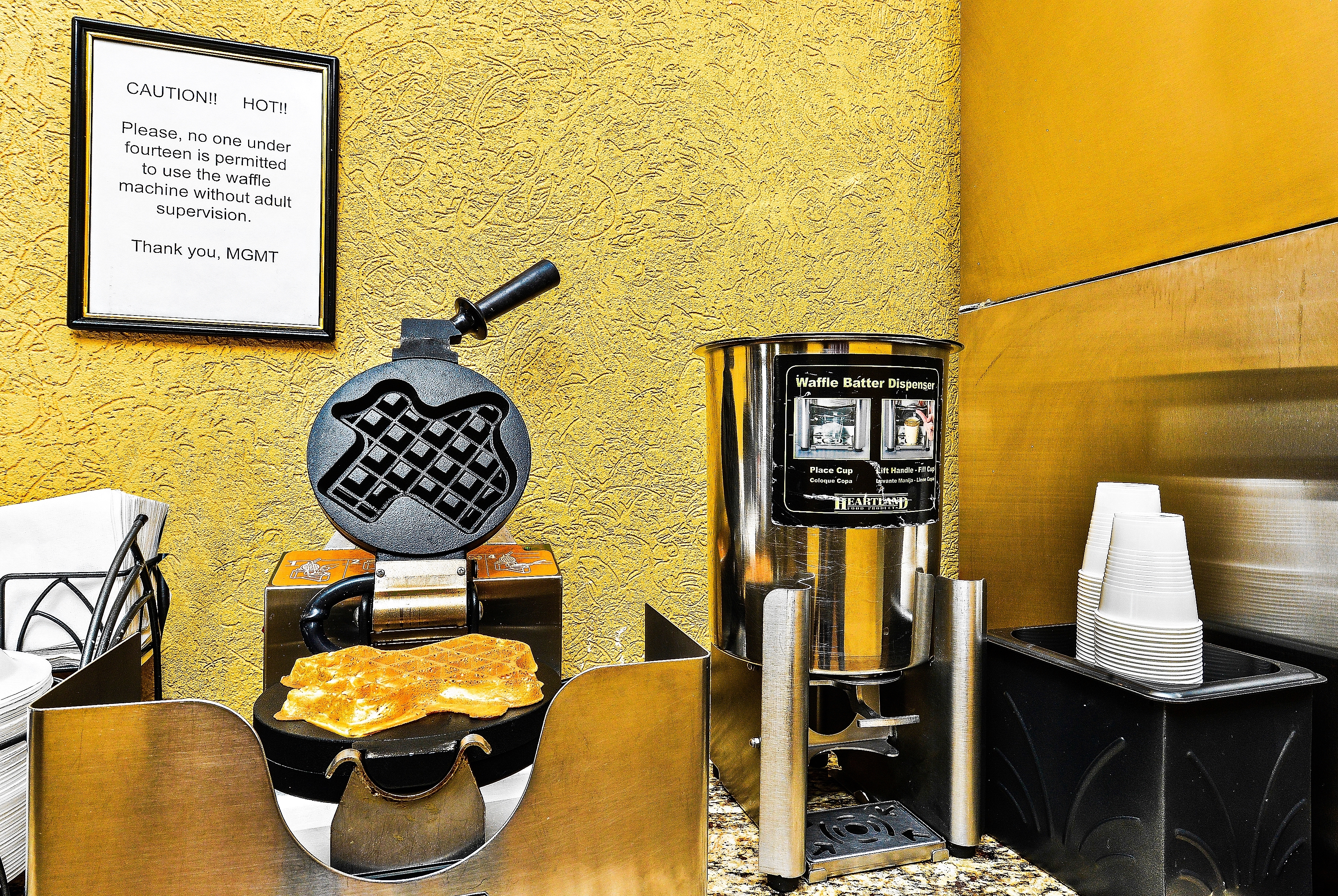 Free breakfast at Microtel Inn & Suites by Wyndham New Braunfels in New Braunfels, Texas