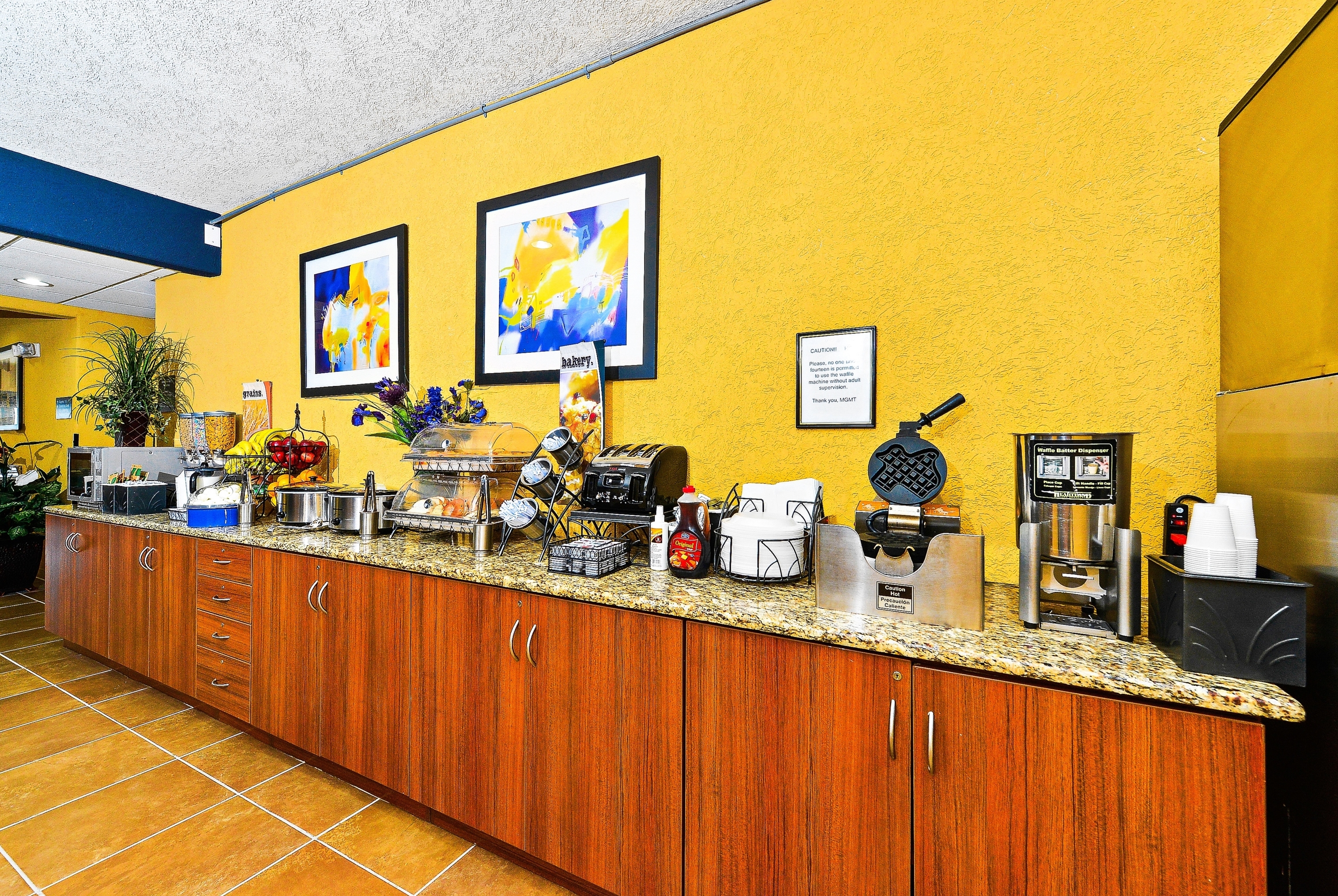 Free breakfast at Microtel Inn & Suites by Wyndham New Braunfels in New Braunfels, Texas
