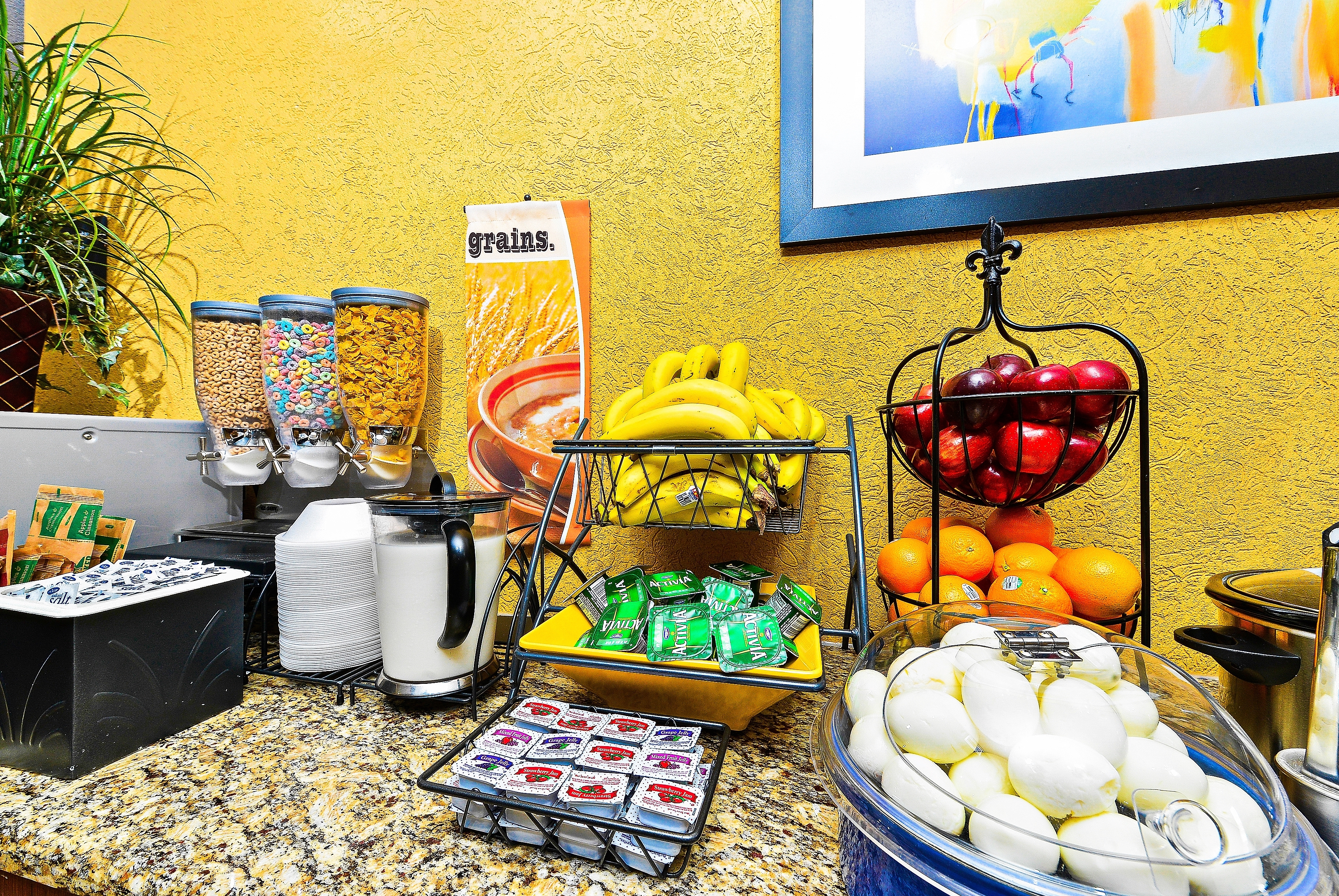 Free breakfast at Microtel Inn & Suites by Wyndham New Braunfels in New Braunfels, Texas
