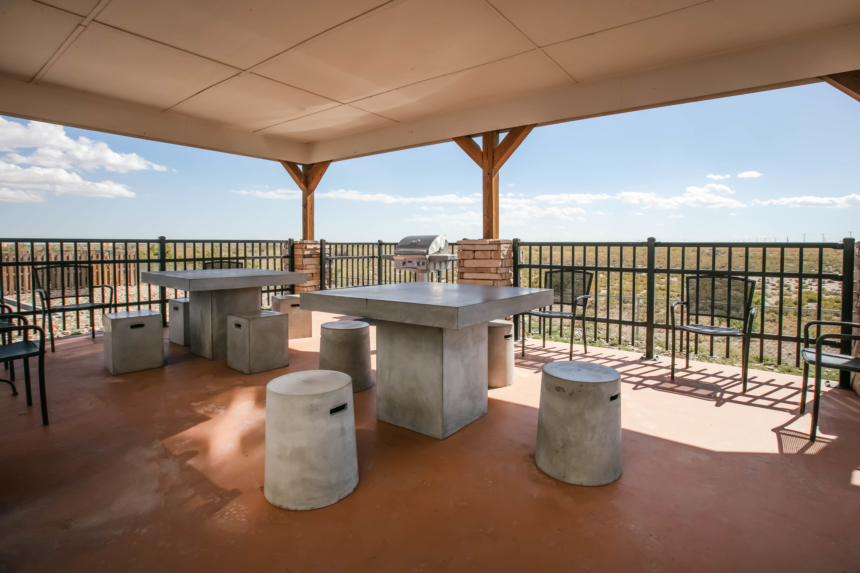 Gazebo at Microtel Inn & Suites By Wyndham Pecos in Pecos, Texas