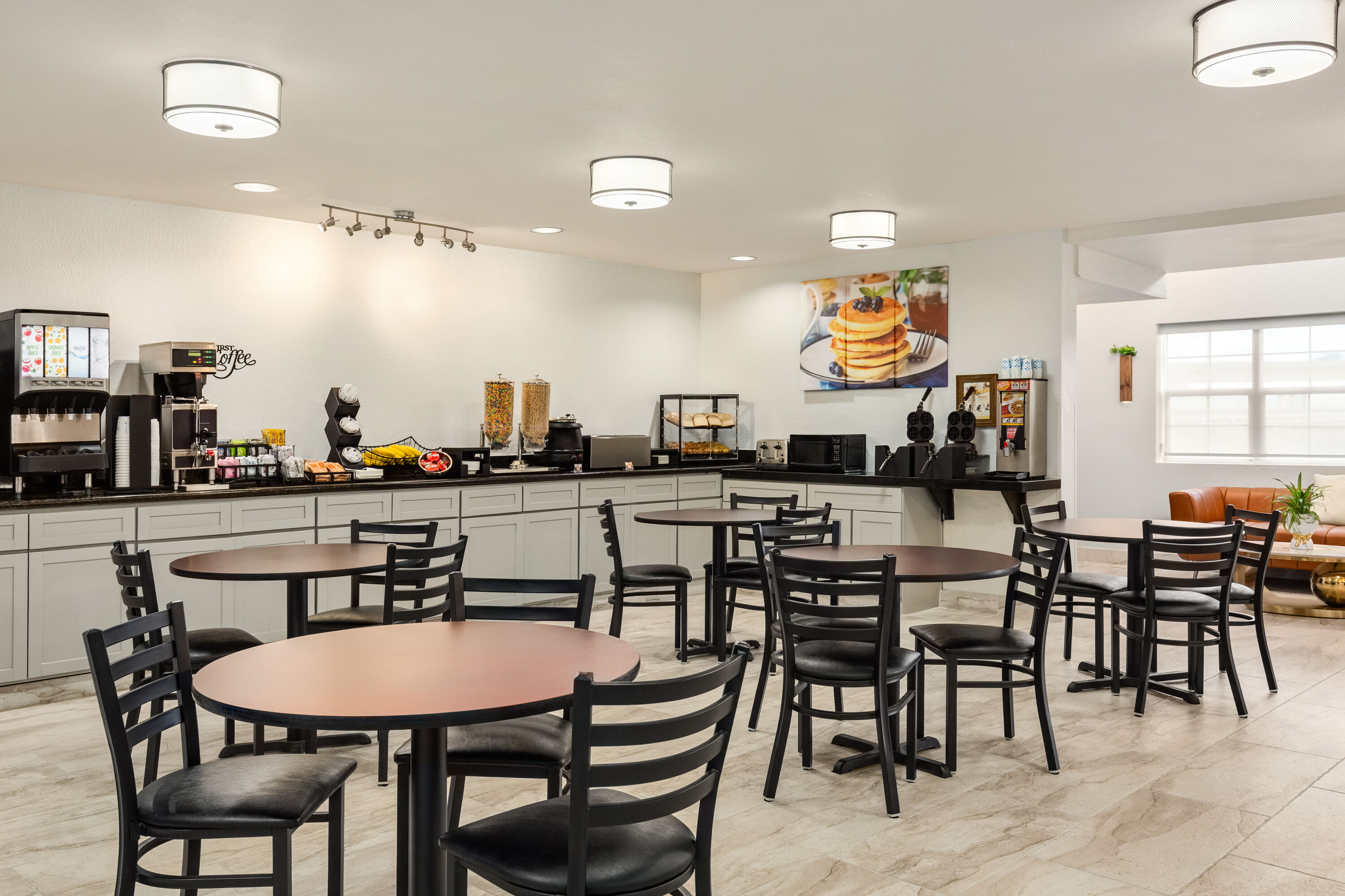 Microtel Inn & Suites by Wyndham Salt Lake City Airport restaurant buffet in Salt Lake City, Utah