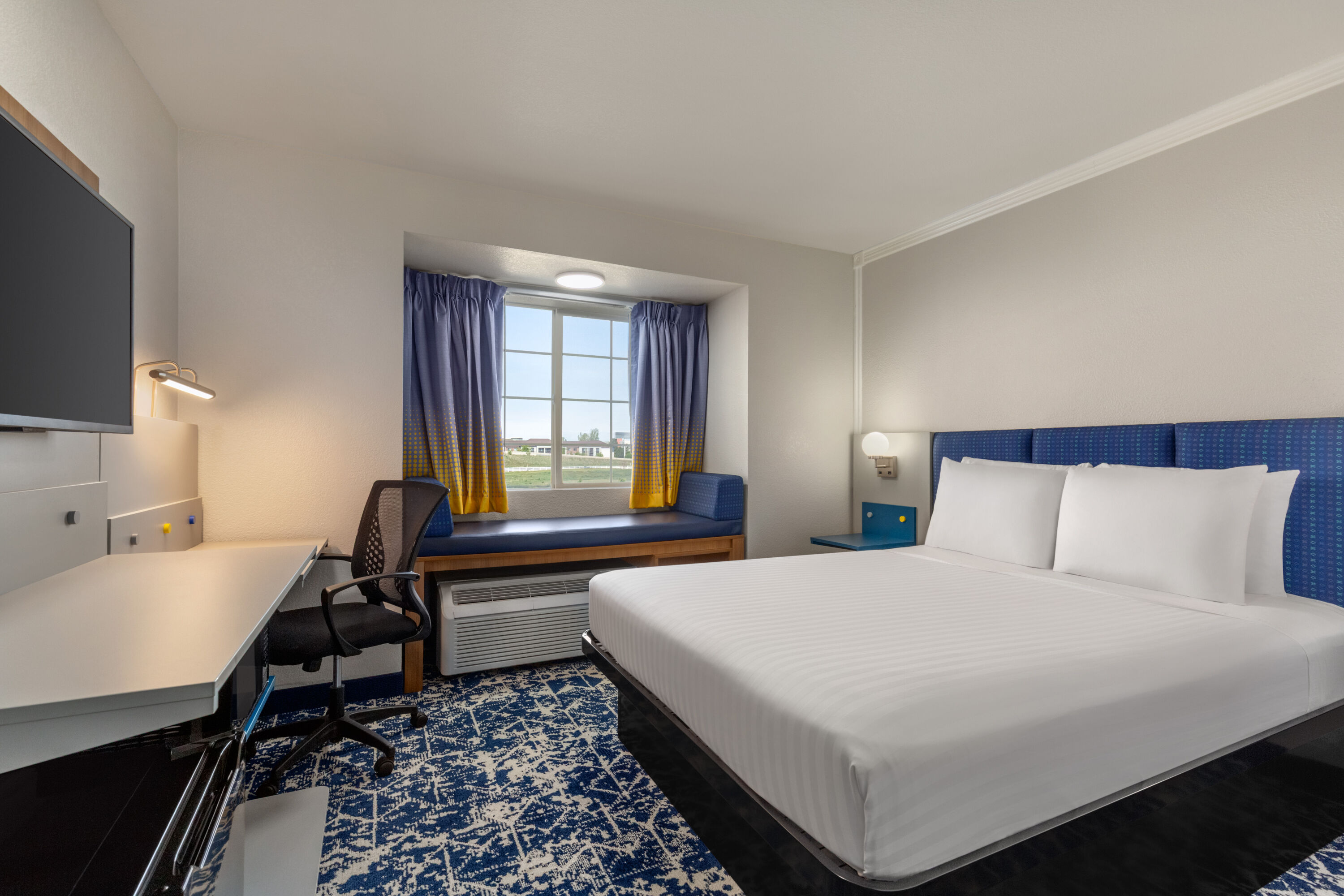 Guest room at the Microtel Inn & Suites by Wyndham Salt Lake City Airport in Salt Lake City, Utah