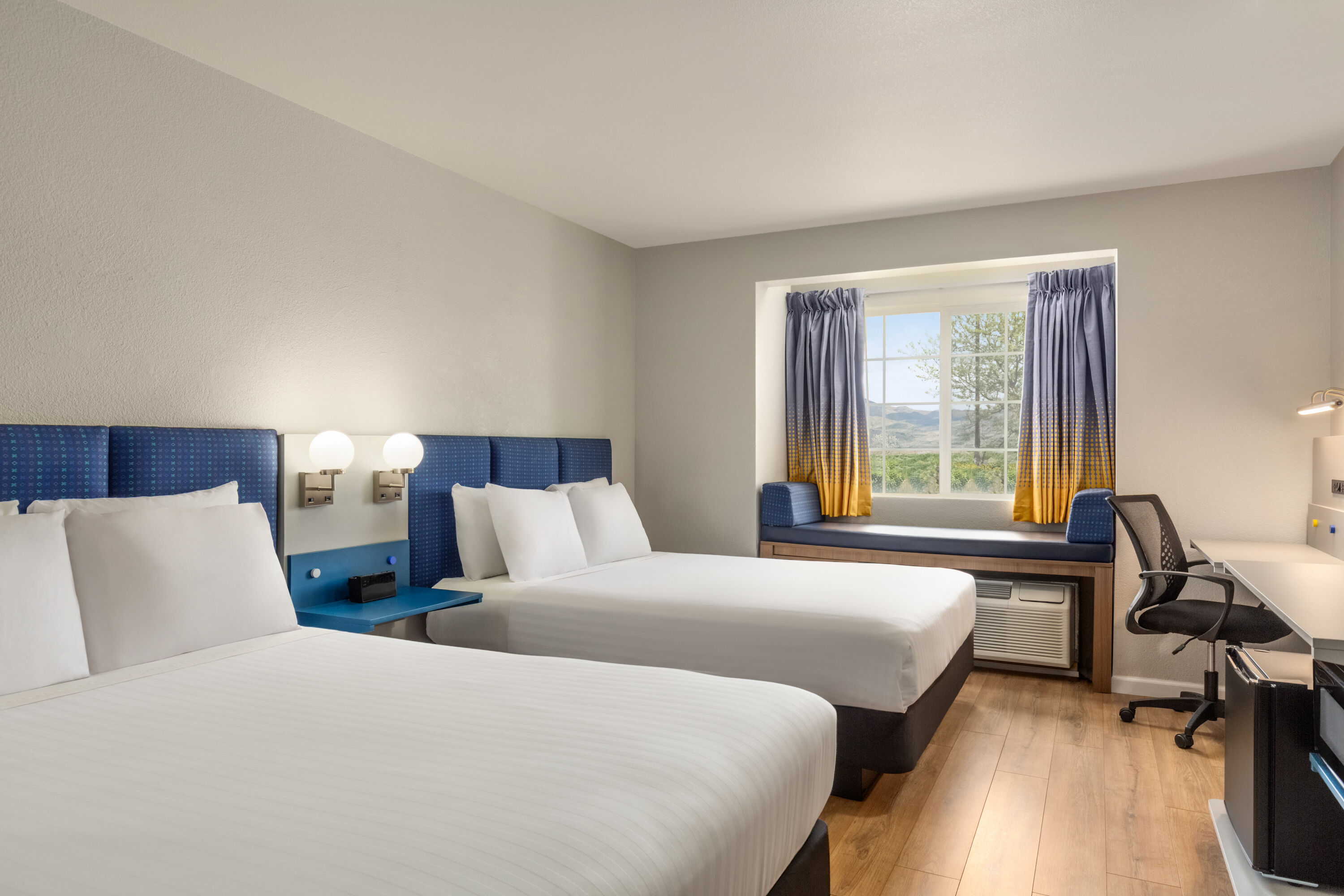 Guest room at the Microtel Inn & Suites by Wyndham Salt Lake City Airport in Salt Lake City, Utah