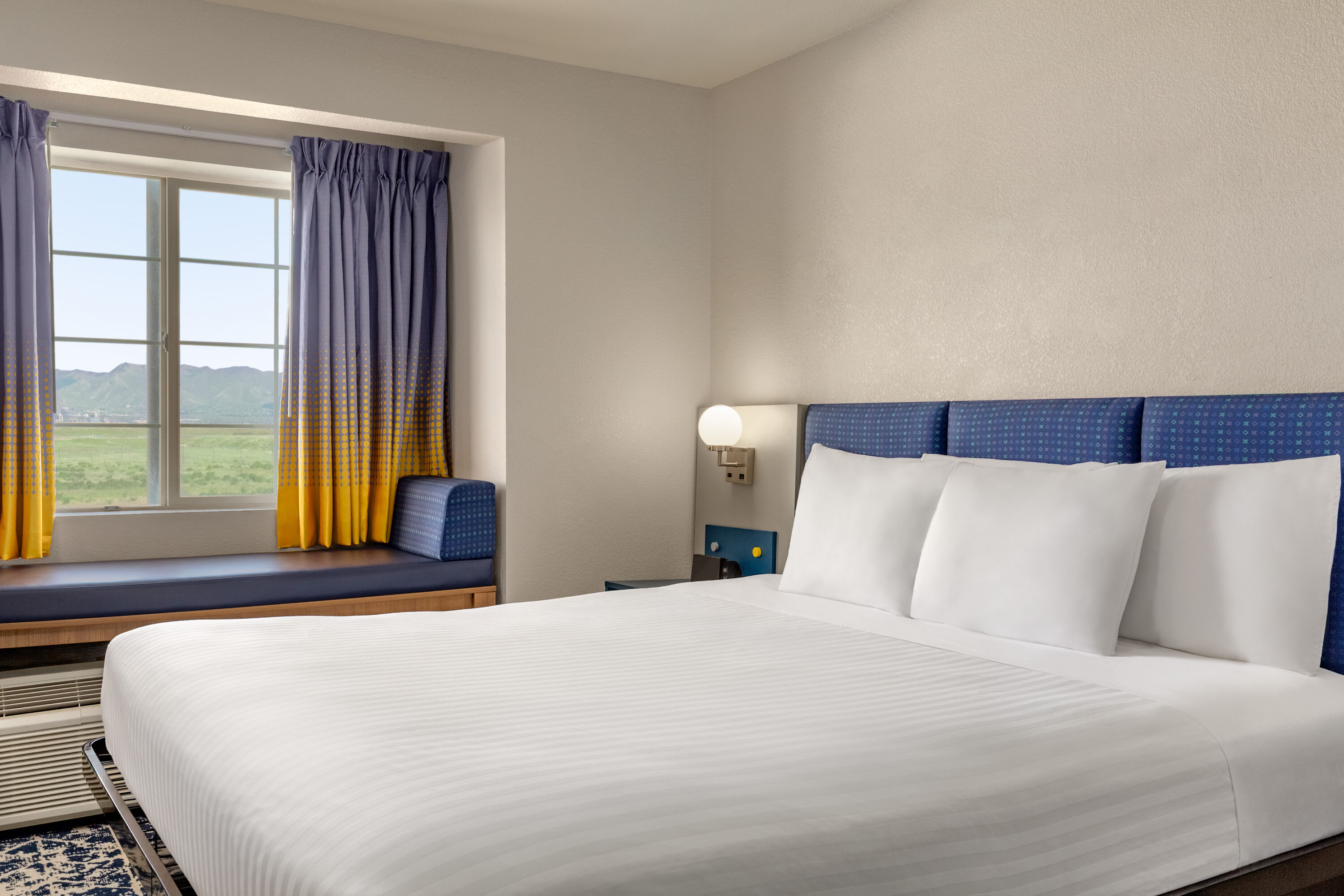 Guest room at the Microtel Inn & Suites by Wyndham Salt Lake City Airport in Salt Lake City, Utah