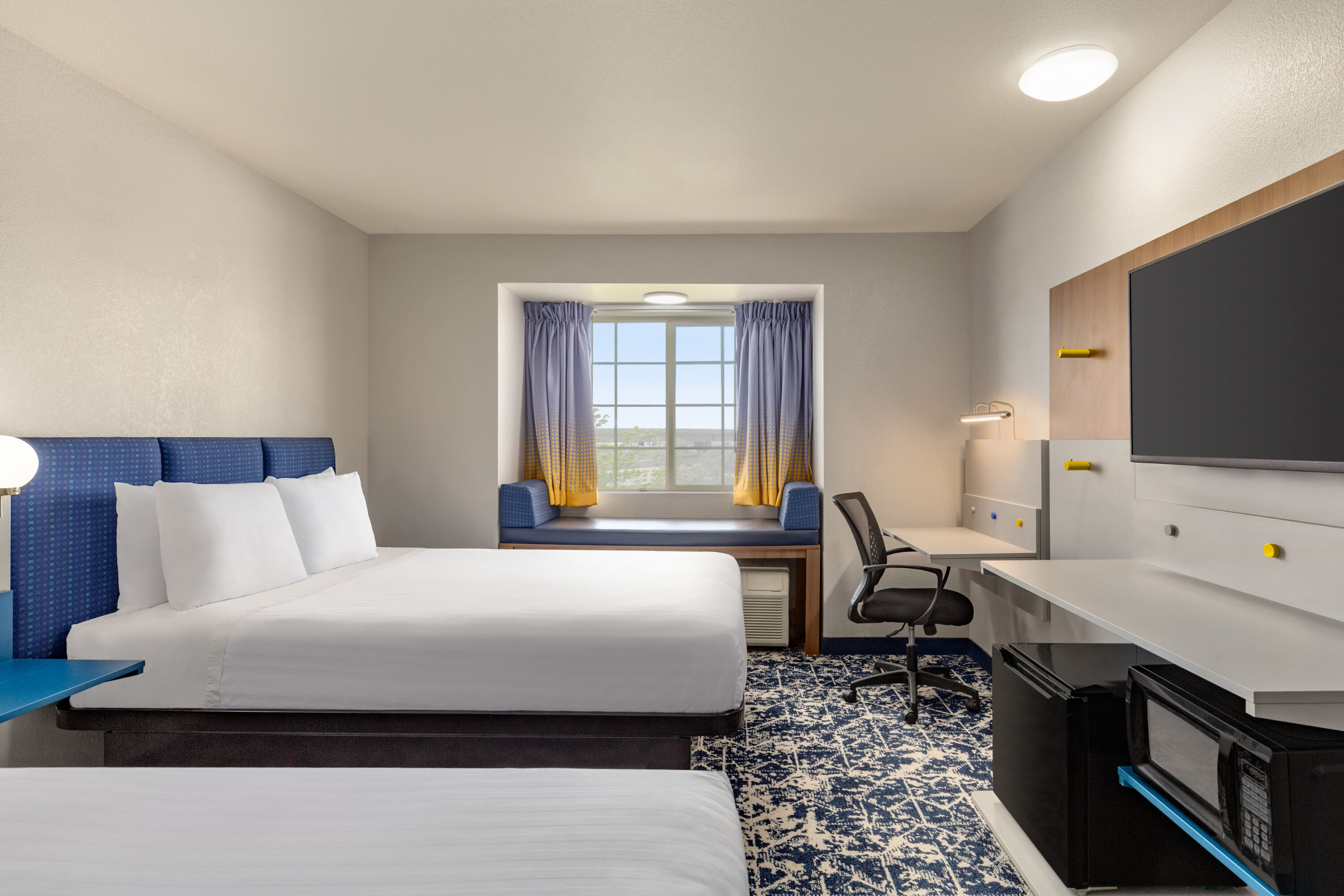 Guest room at the Microtel Inn & Suites by Wyndham Salt Lake City Airport in Salt Lake City, Utah