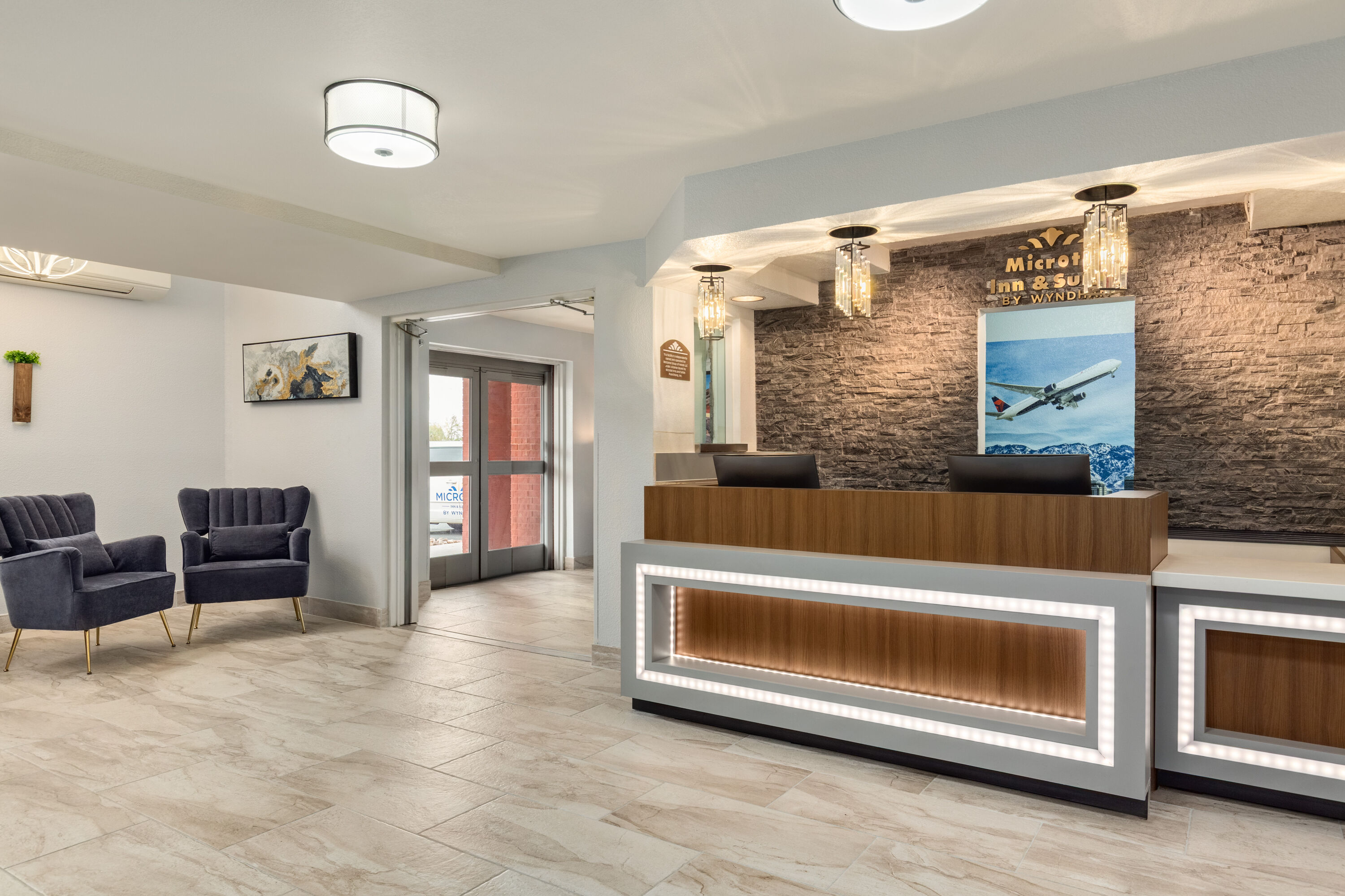 Microtel Inn & Suites by Wyndham Salt Lake City Airport reception in Salt Lake City, Utah