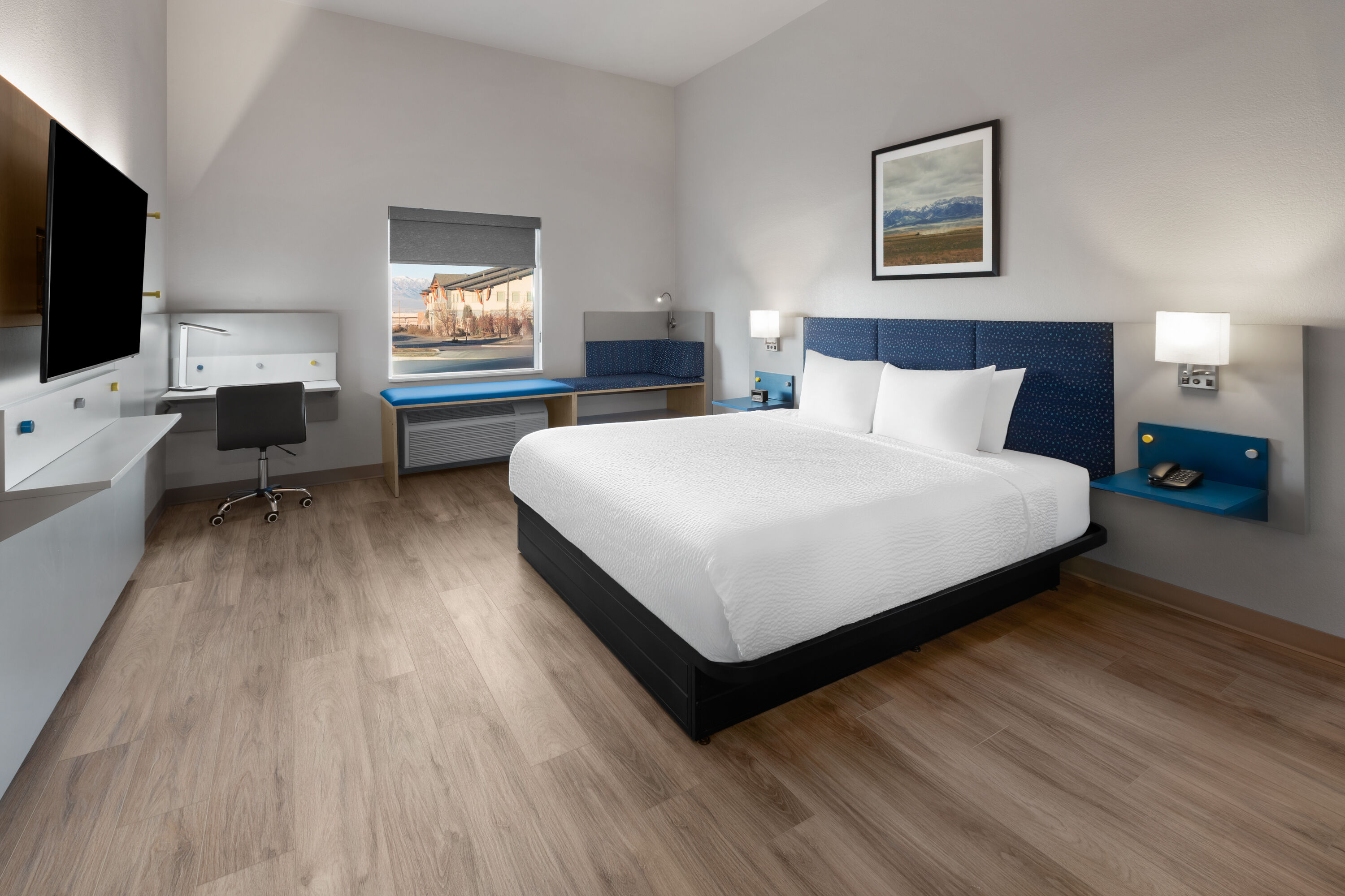 Guest room at the Microtel Inn & Suites by Wyndham Tooele in Tooele, Utah