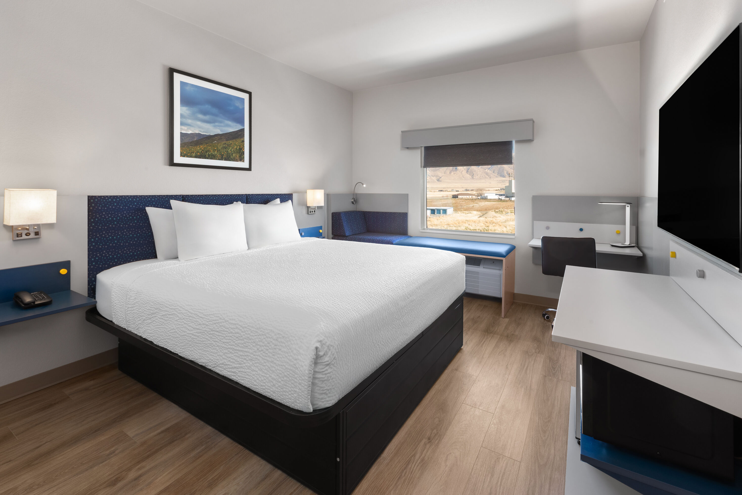 Guest room at the Microtel Inn & Suites by Wyndham Tooele in Tooele, Utah