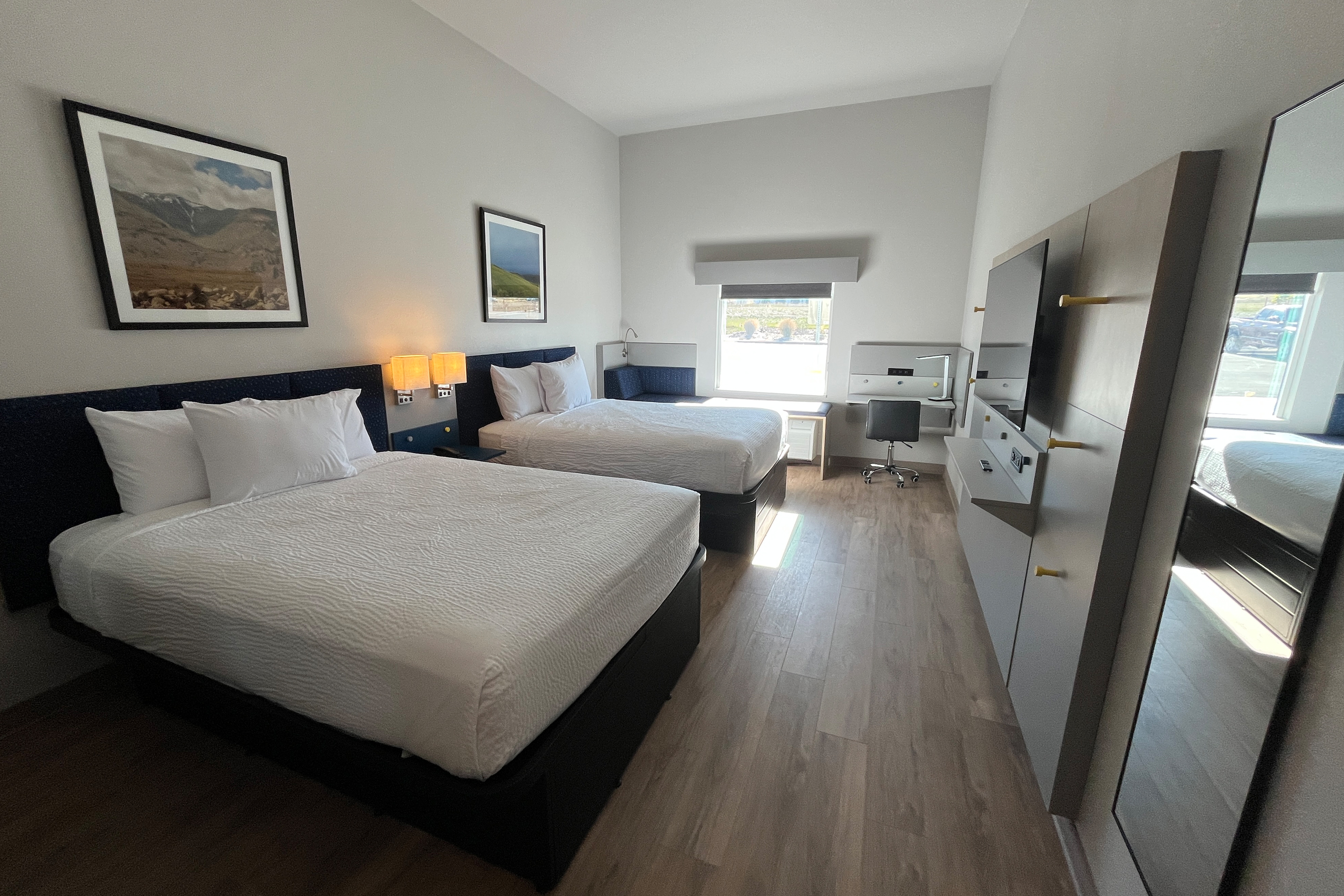 Guest room at the Microtel Inn & Suites by Wyndham Tooele in Tooele, Utah