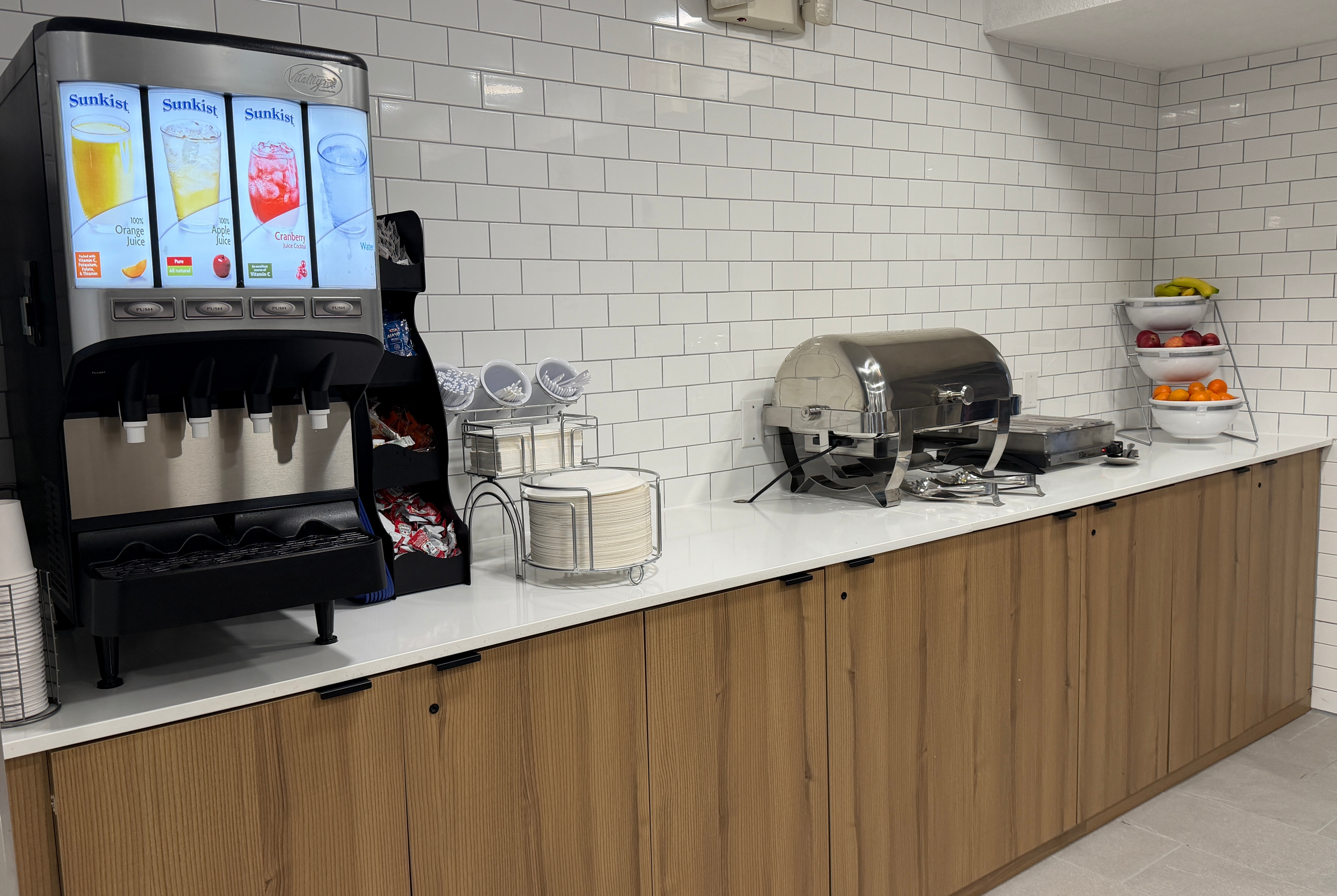 Microtel Inn & Suites by Wyndham Culpeper restaurant breakfast area close up in Culpeper, Virginia