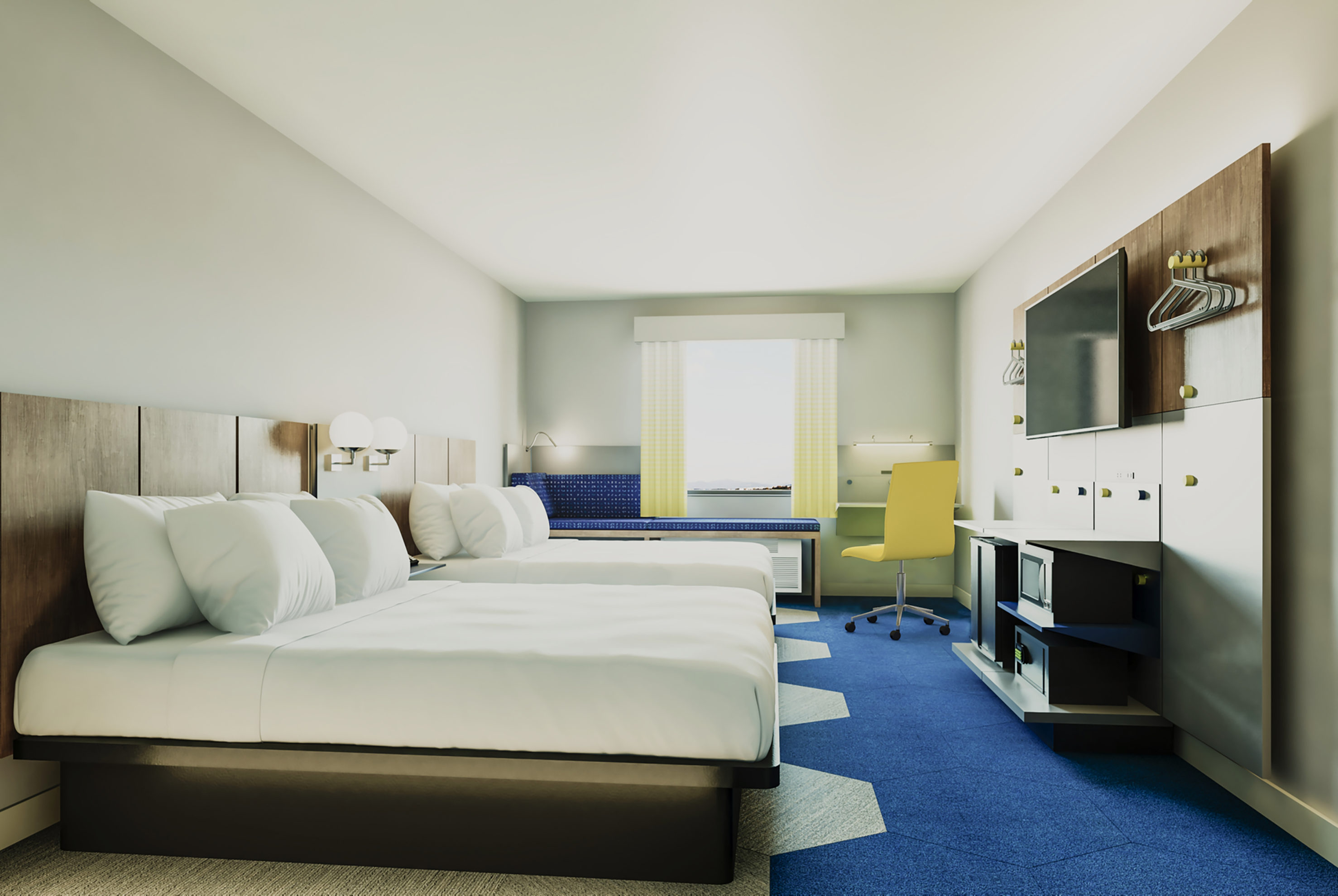 Guest room at the Microtel Inn & Suites by Wyndham Danville VA in Danville, Virginia