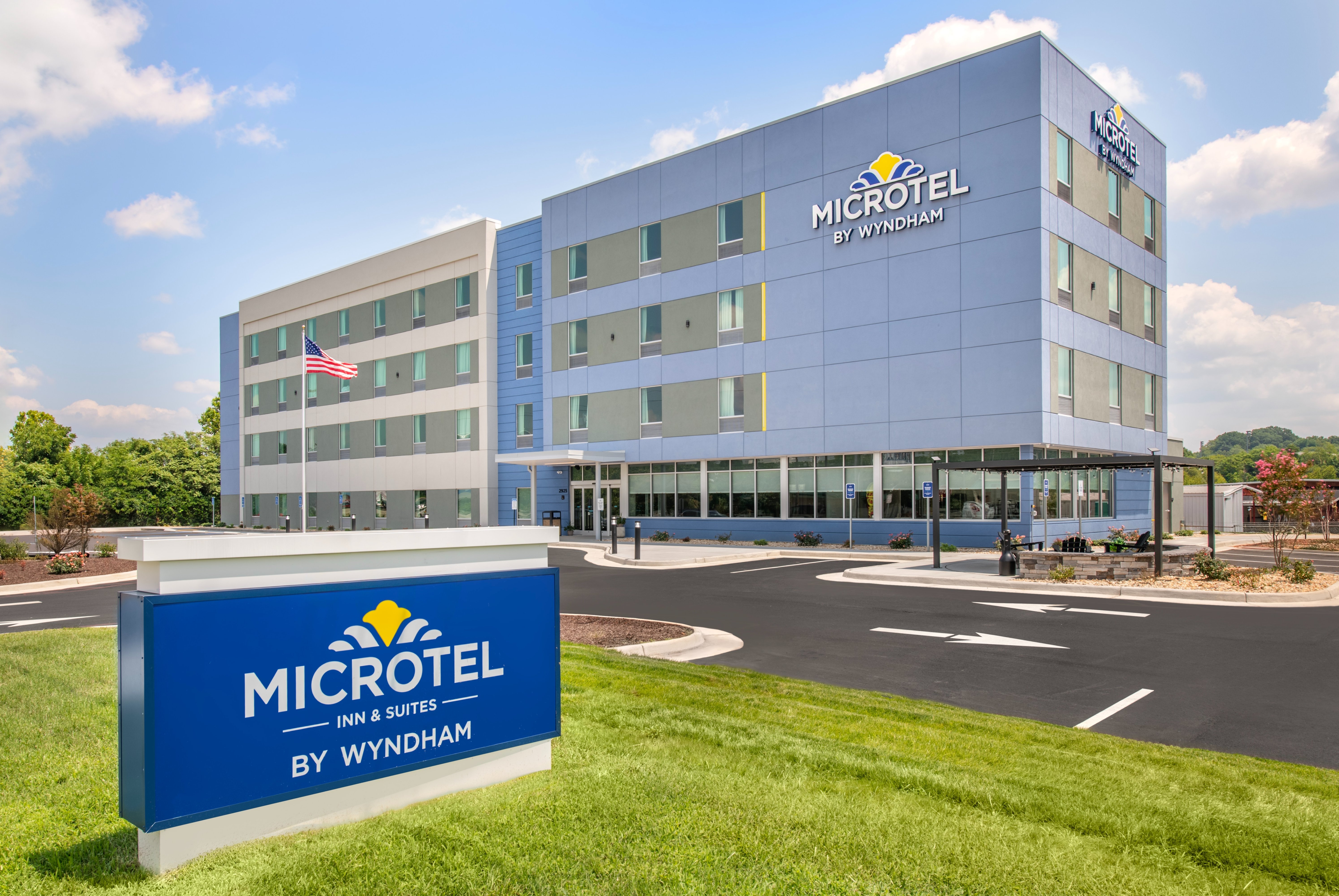 Exterior of Microtel Inn & Suites by Wyndham Danville VA hotel in Danville, Virginia