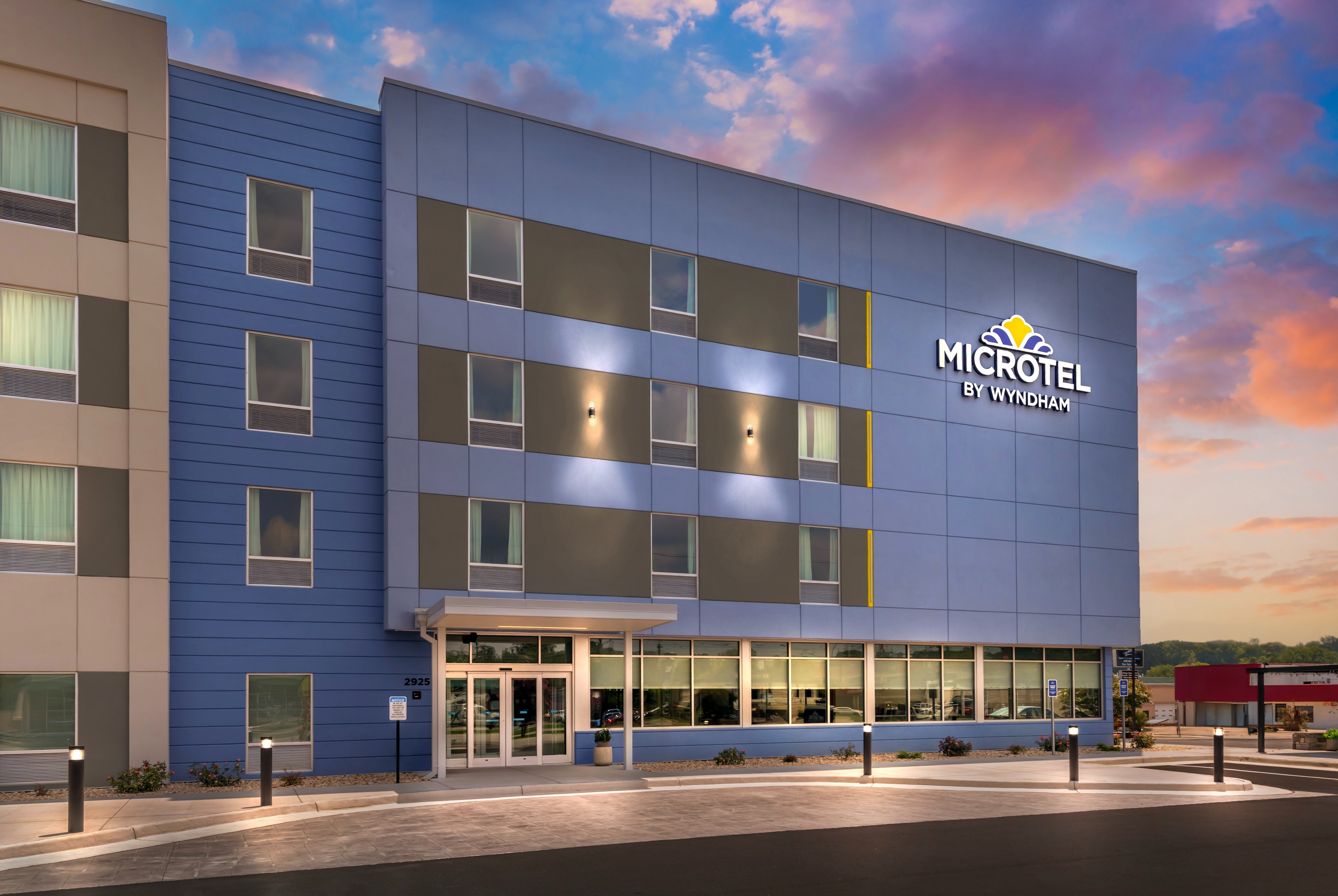 Exterior of Microtel Inn & Suites by Wyndham Danville VA hotel in Danville, Virginia