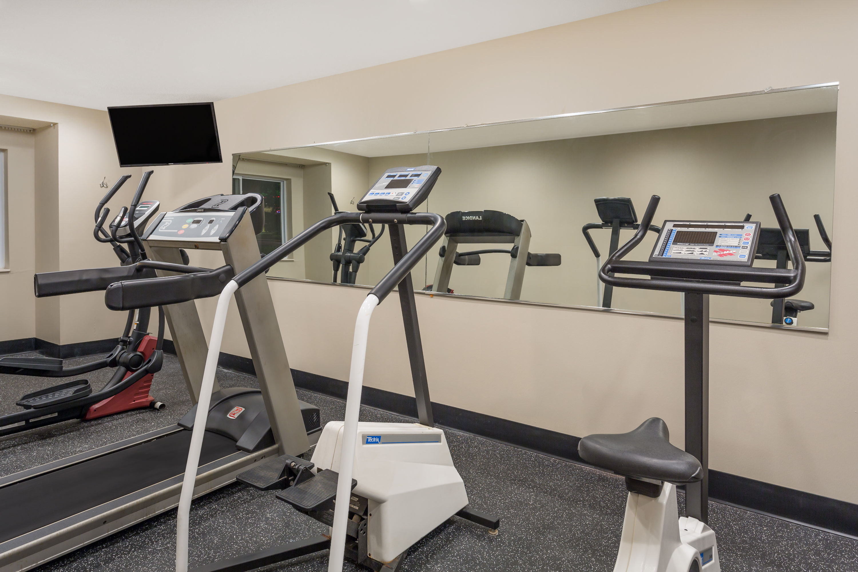 Fitness room at Microtel Inn & Suites by Wyndham Richmond Airport in Sandston, Virginia