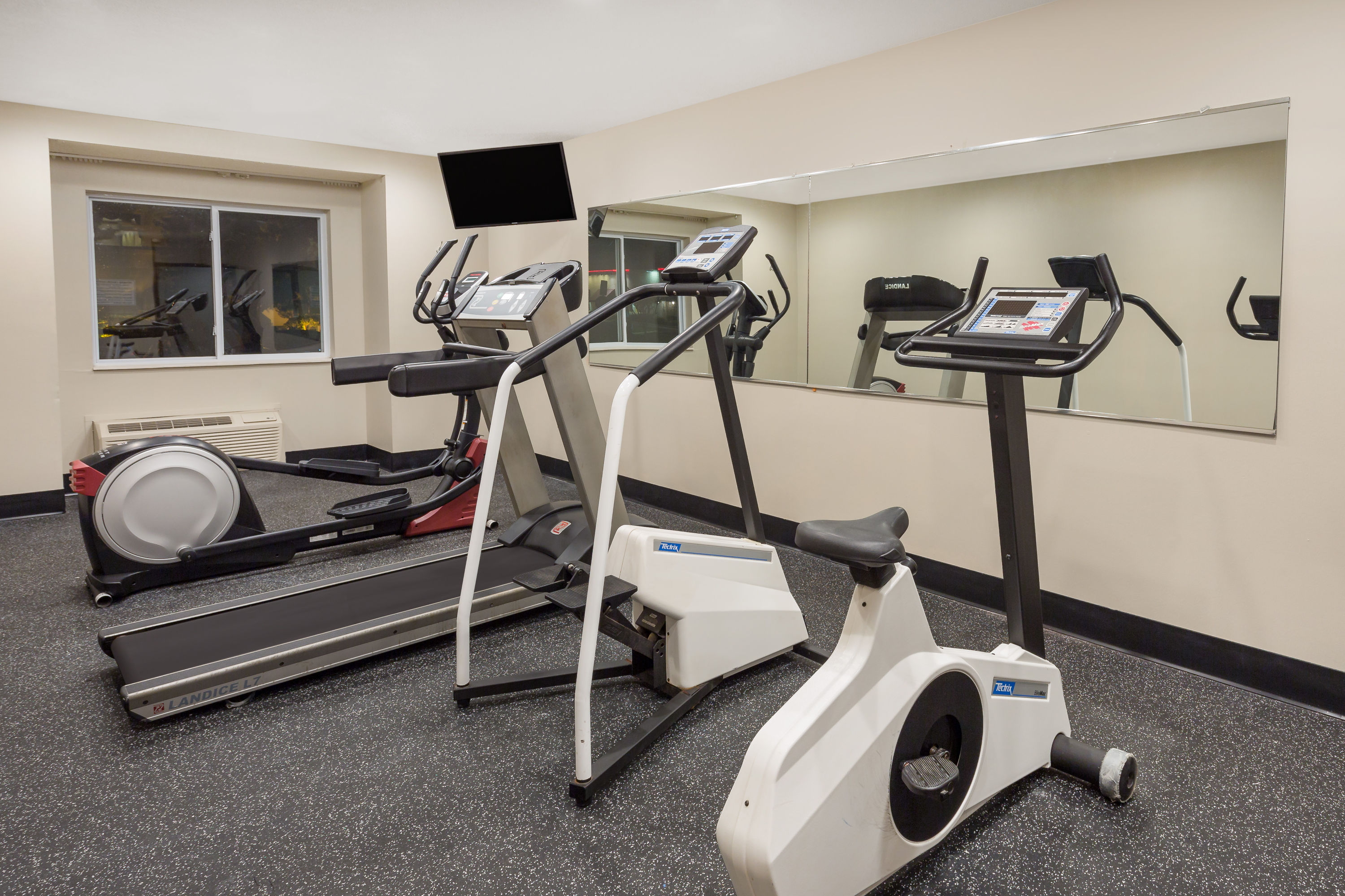Fitness room at Microtel Inn & Suites by Wyndham Richmond Airport in Sandston, Virginia