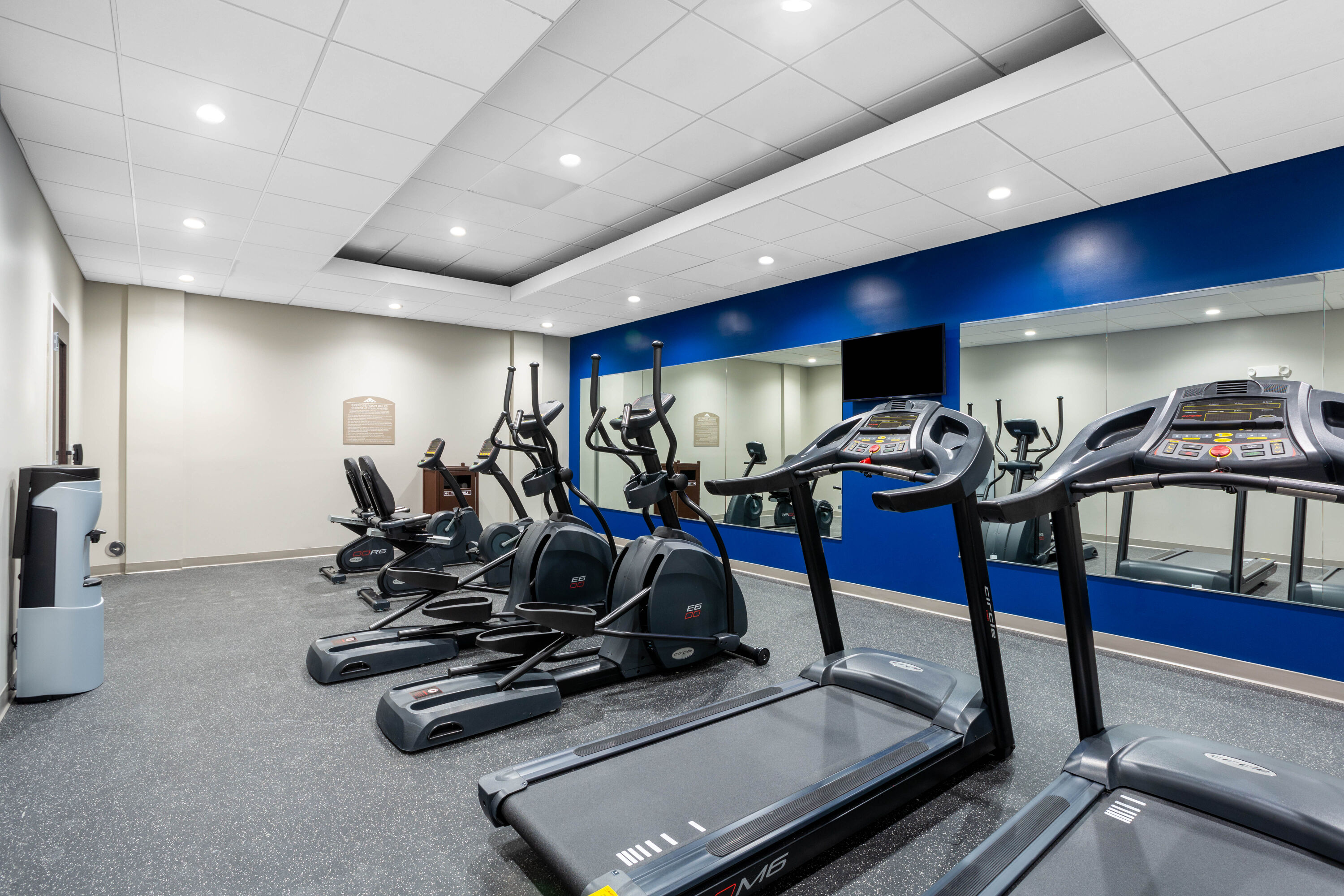 Fitness room at Microtel Inn & Suites by Wyndham South Hill in South Hill, Virginia