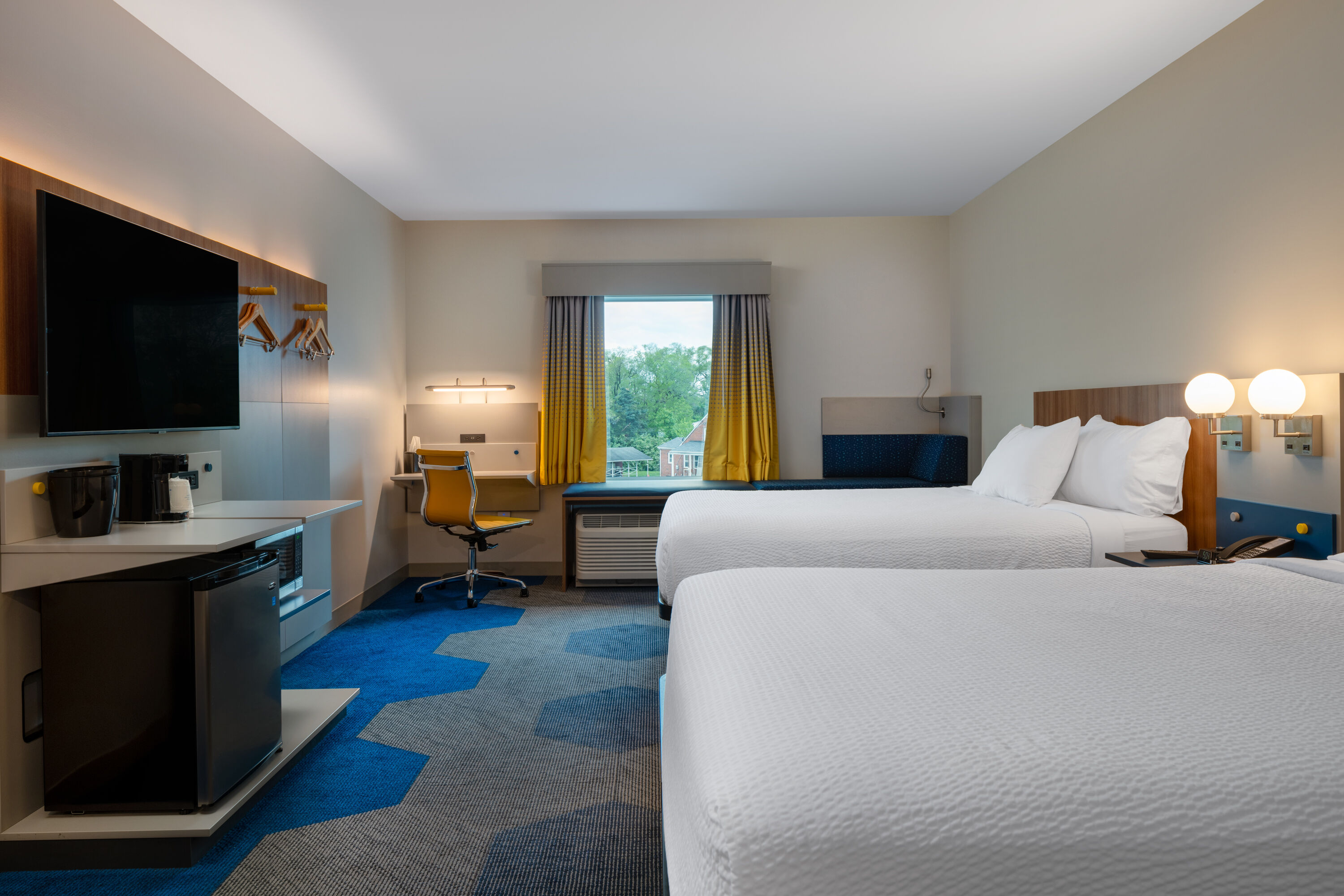 Guest room at the Microtel Inn & Suites by Wyndham Winchester in Winchester, Virginia