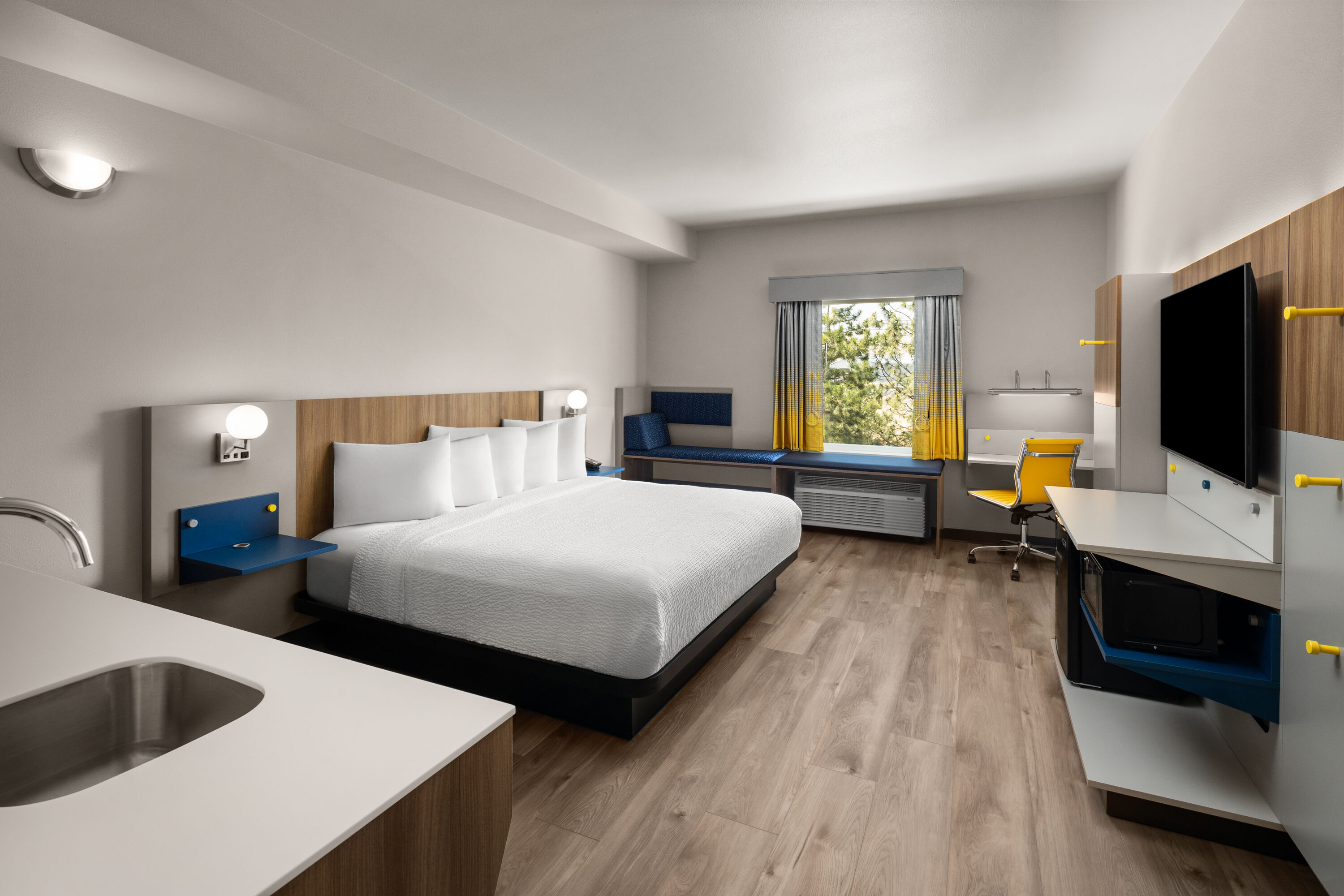 Guest room at the Microtel Inn & Suites by Wyndham Ephrata in Ephrata, Washington