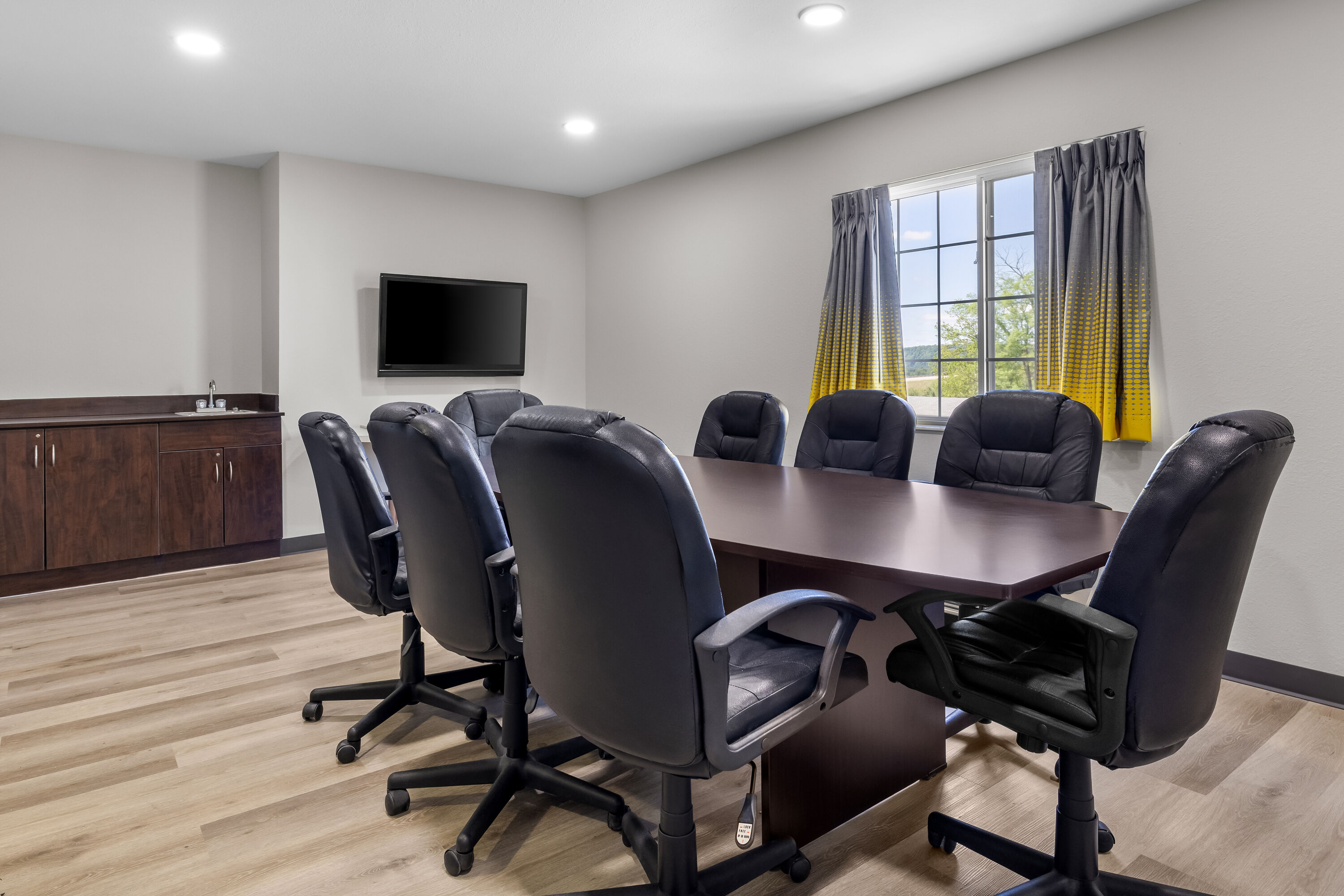 Board room at Microtel Inn & Suites by Wyndham Prairie du Chien in Prairie du Chien, Wisconsin