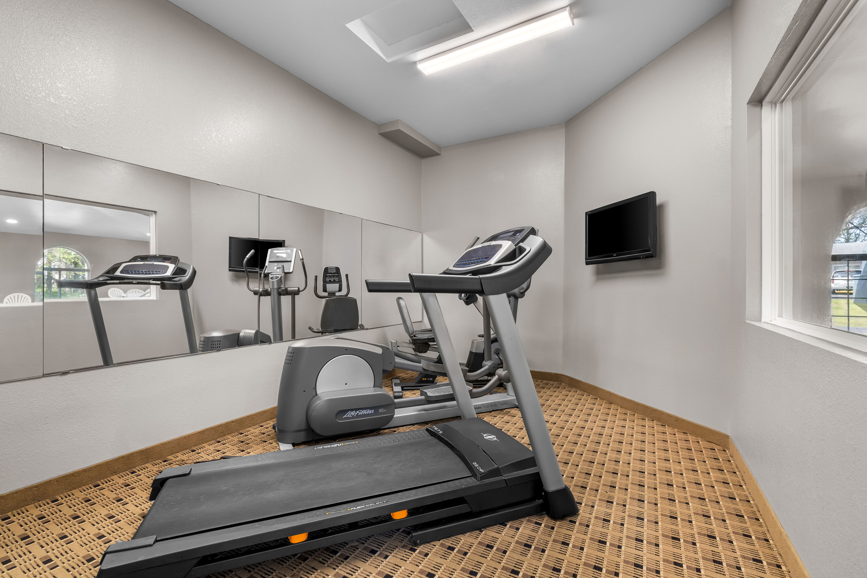 Fitness room at Microtel Inn & Suites by Wyndham Prairie du Chien in Prairie du Chien, Wisconsin