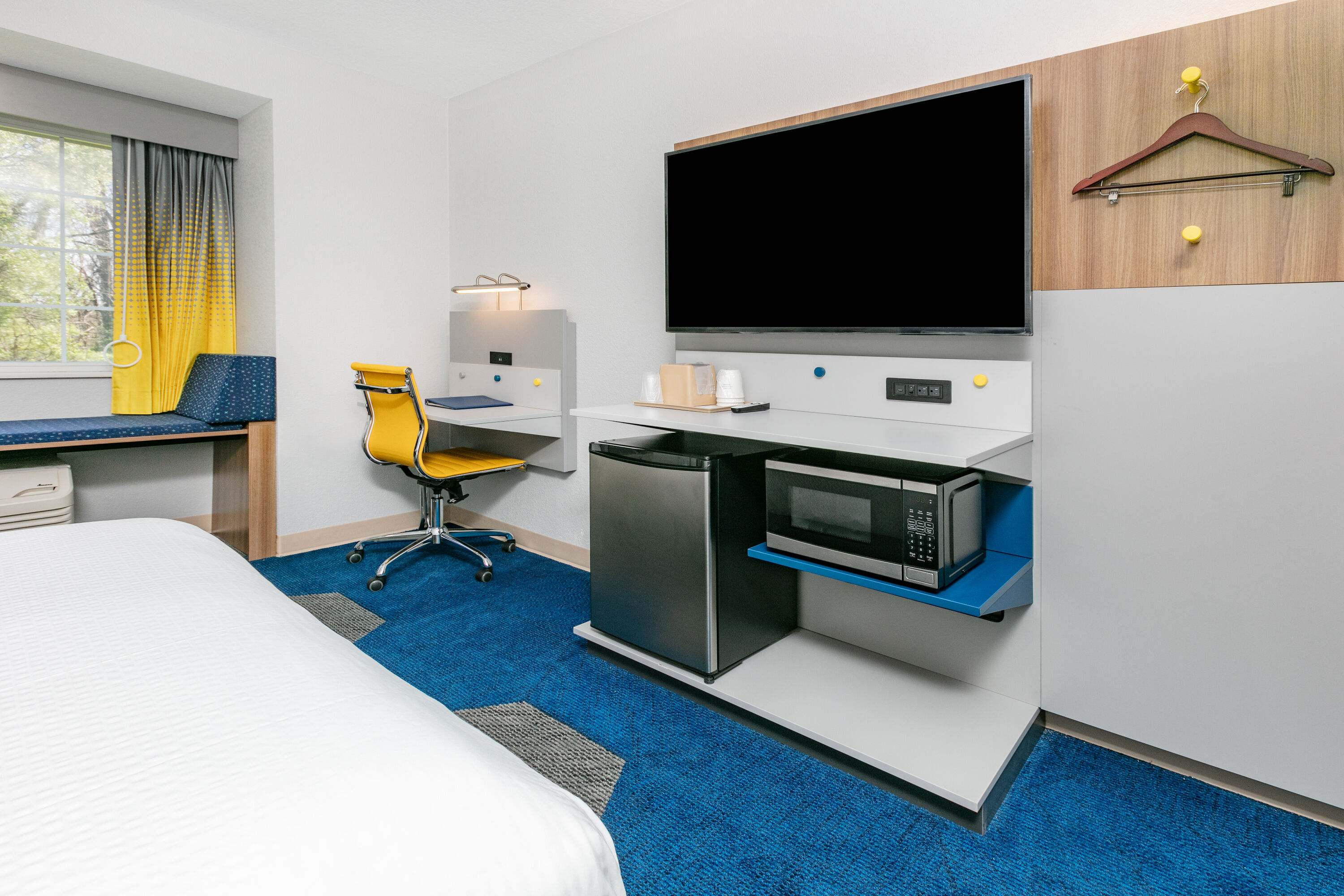 Guest room at the Microtel Inn by Wyndham Beckley in Beckley, West Virginia