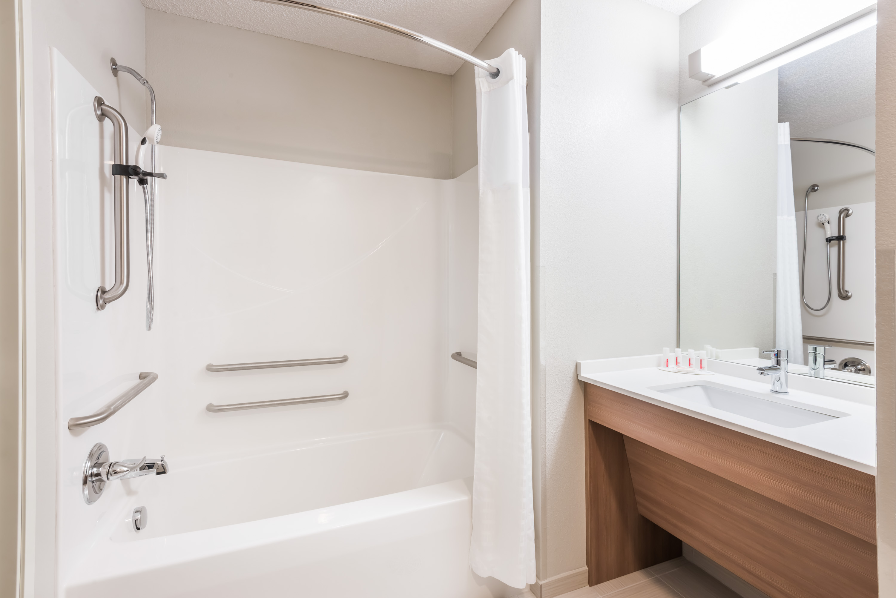 Guest room at the Microtel Inn & Suites by Wyndham New Martinsville in New Martinsville, West Virginia