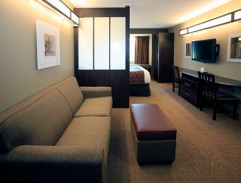 Microtel Inn & Suites by Wyndham Wheeling at The Highlands suite in Triadelphia, West Virginia