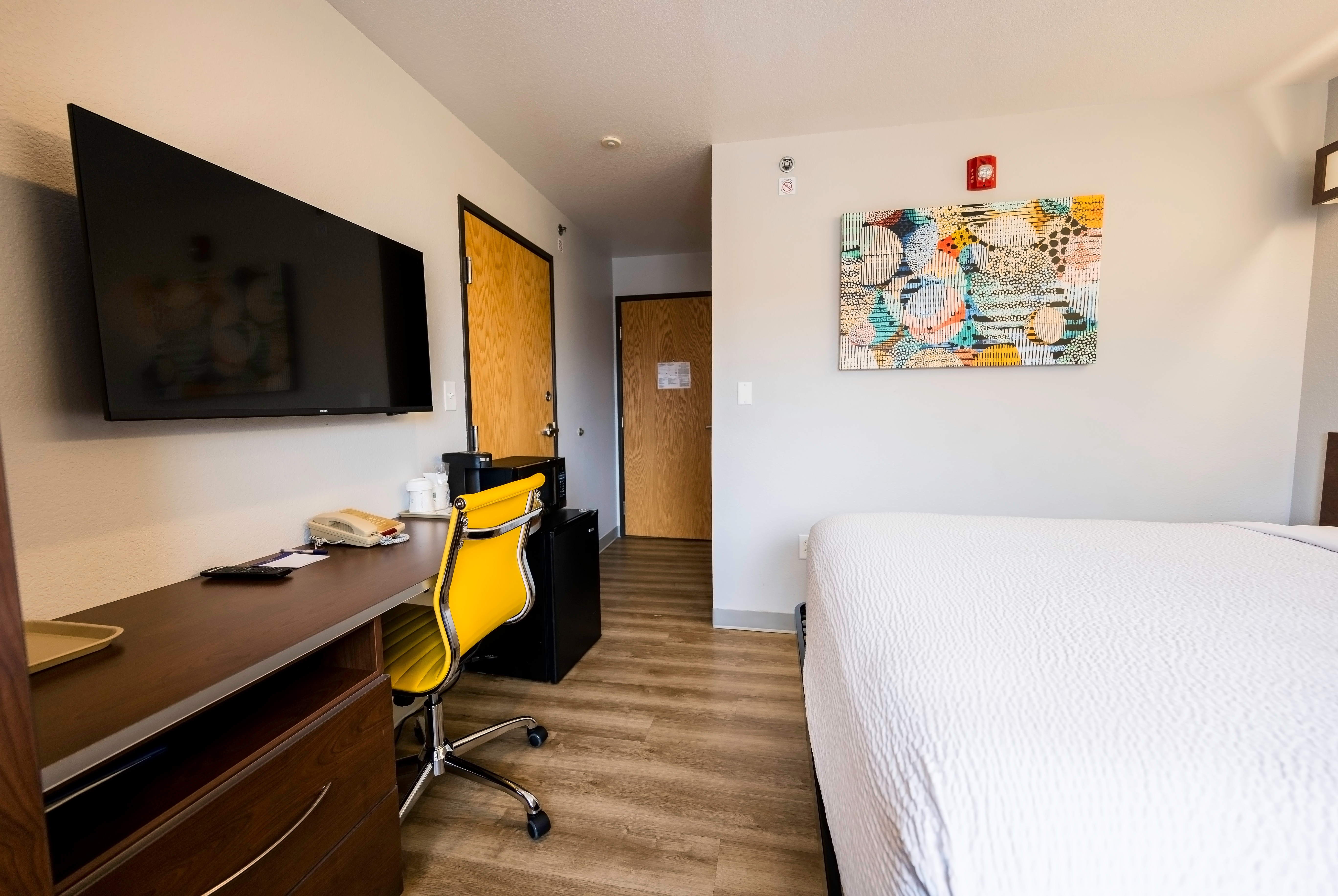 Guest room at the Microtel Inn & Suites by Wyndham Cheyenne in Cheyenne, Wyoming