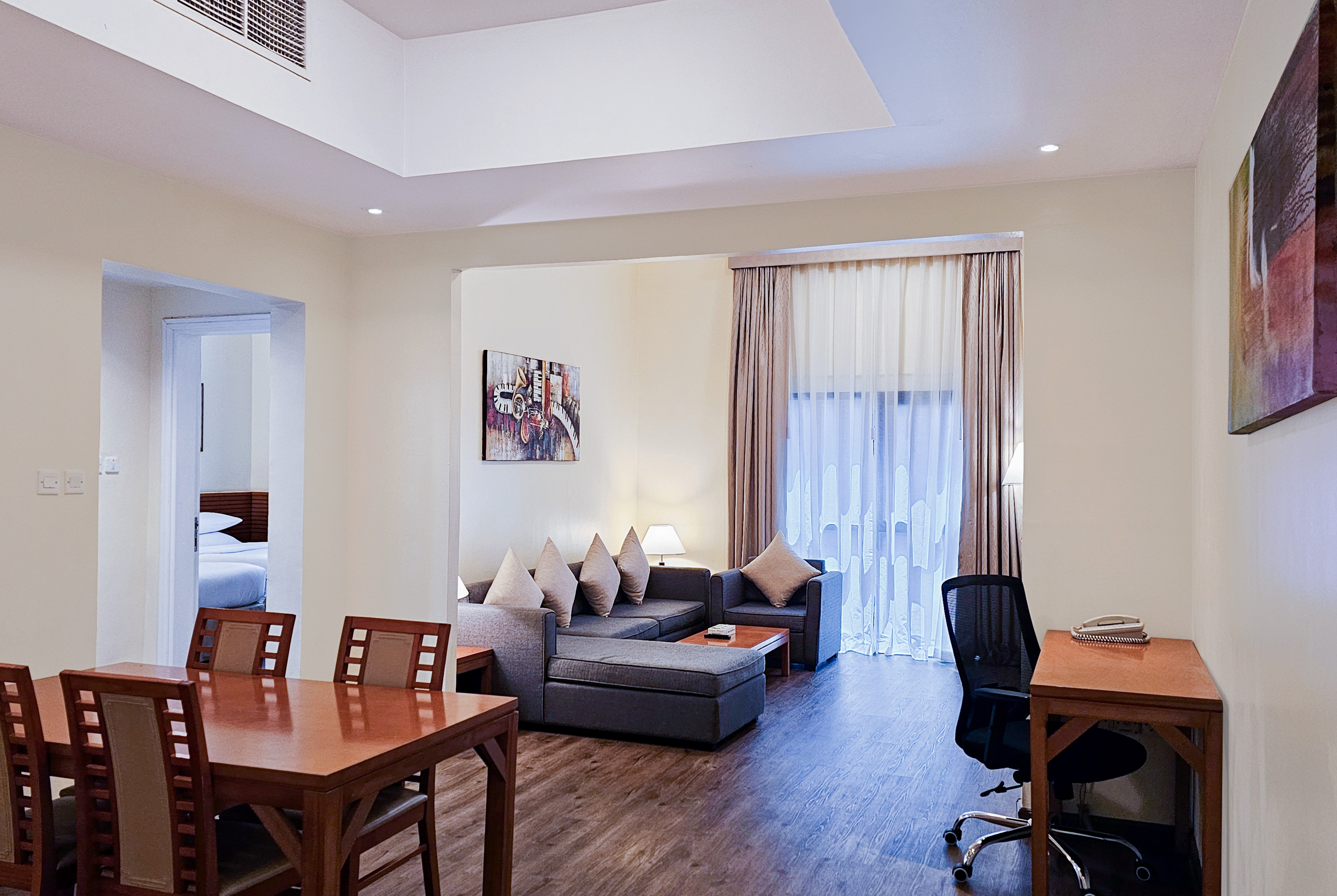 Guest room at the Ramada Hotel & Suites by Wyndham Ajman in Ajman, Other than US/Canada