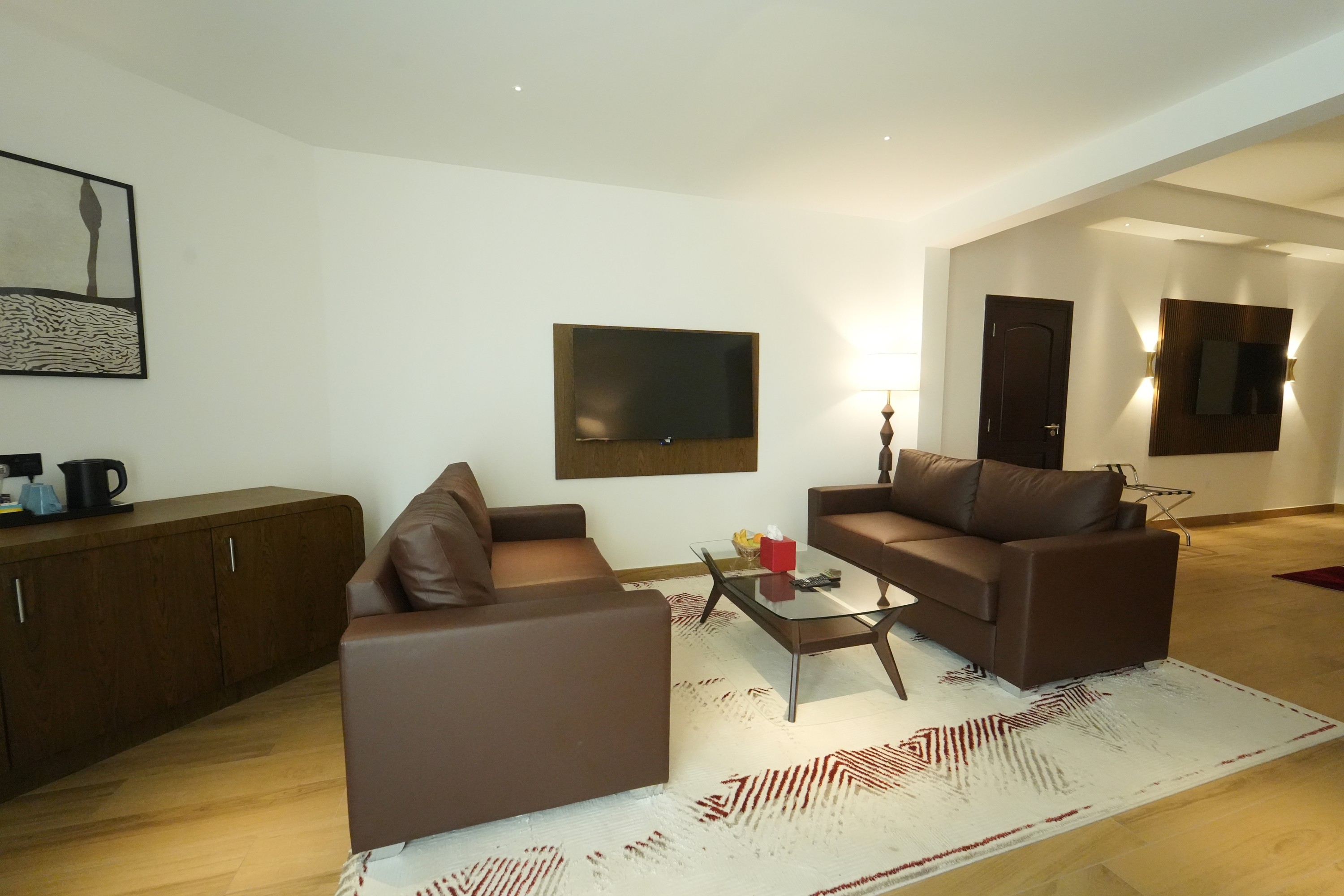 Guest room at the Ramada by Wyndham Abu Dhabi Al Sharia in Al Rahbah, Other than US/Canada