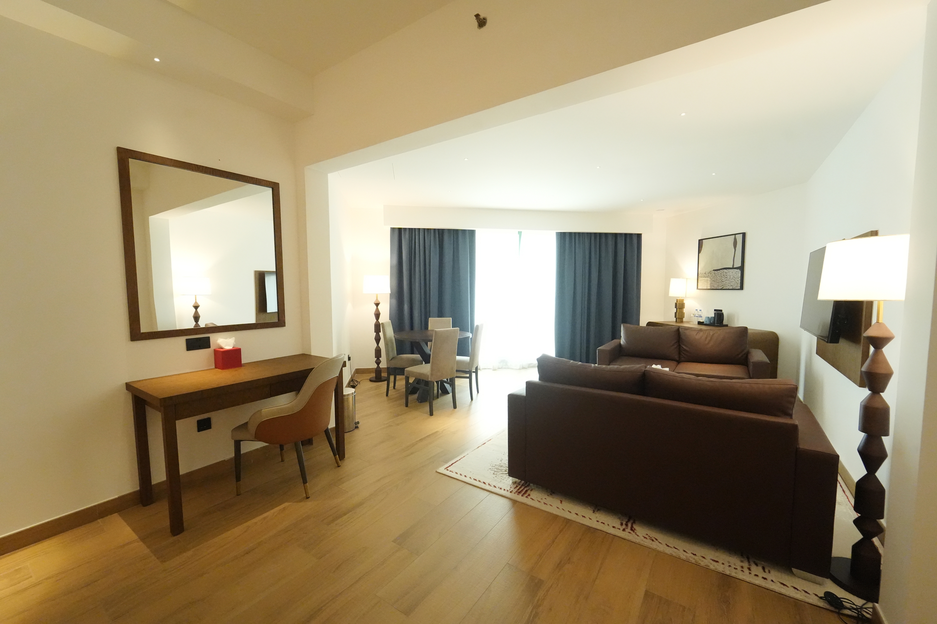 Guest room at the Ramada by Wyndham Abu Dhabi Al Sharia in Al Rahbah, Other than US/Canada