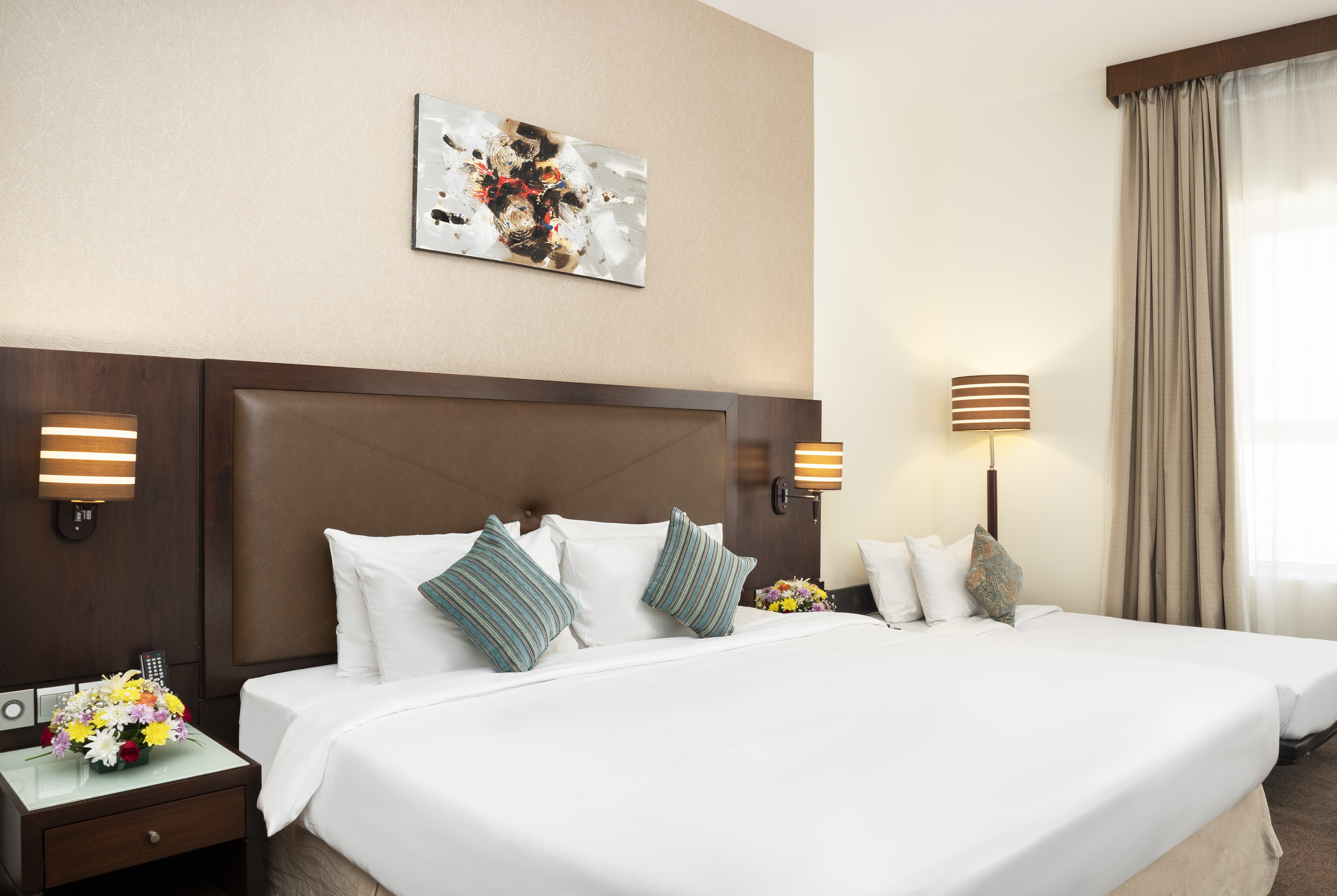 Guest room at the Ramada by Wyndham Dubai Deira in Dubai, Other than US/Canada