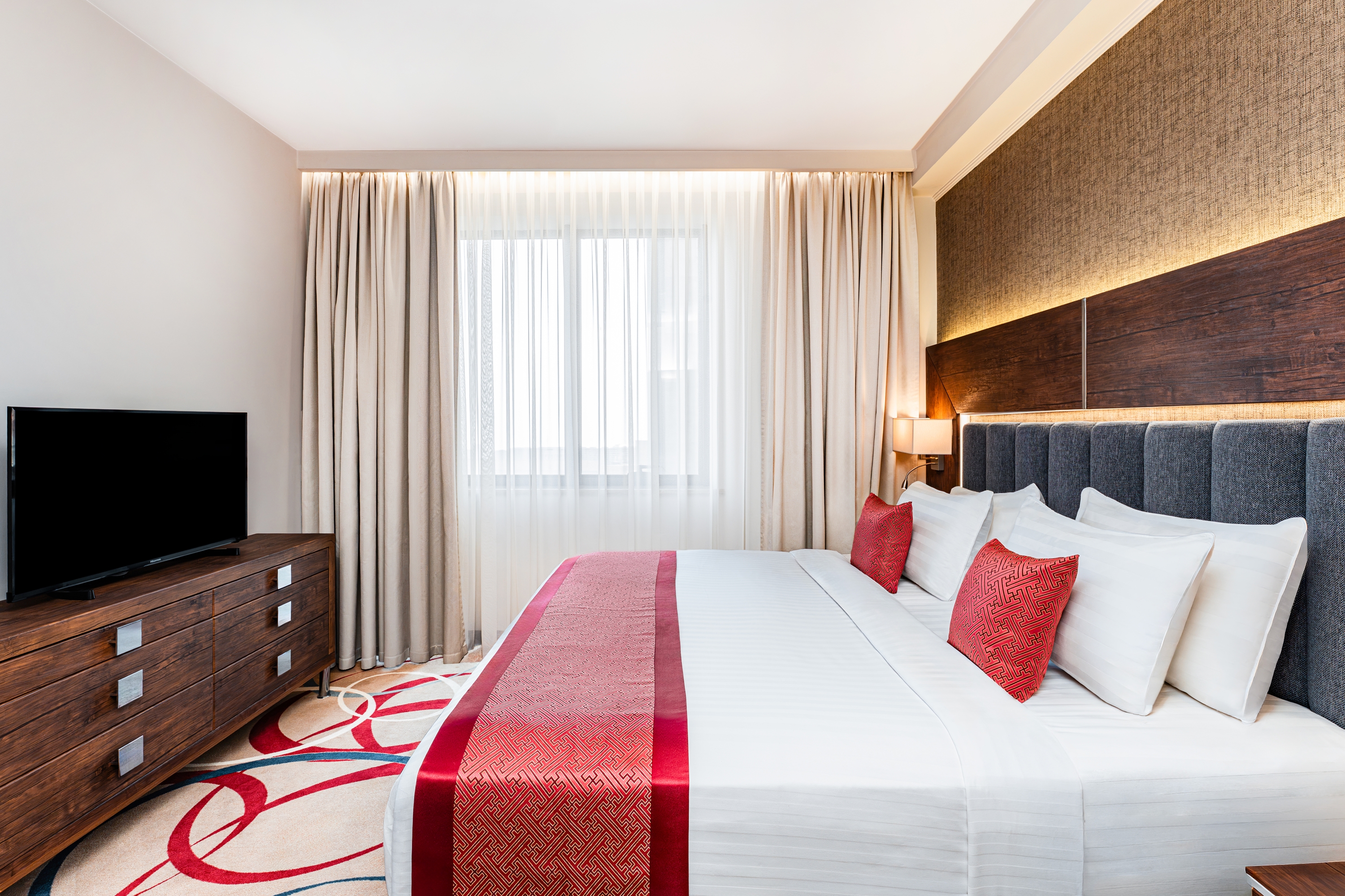 Guest room at the Ramada Hotel & Suites by Wyndham Yerevan in Yerevan, Other than US/Canada
