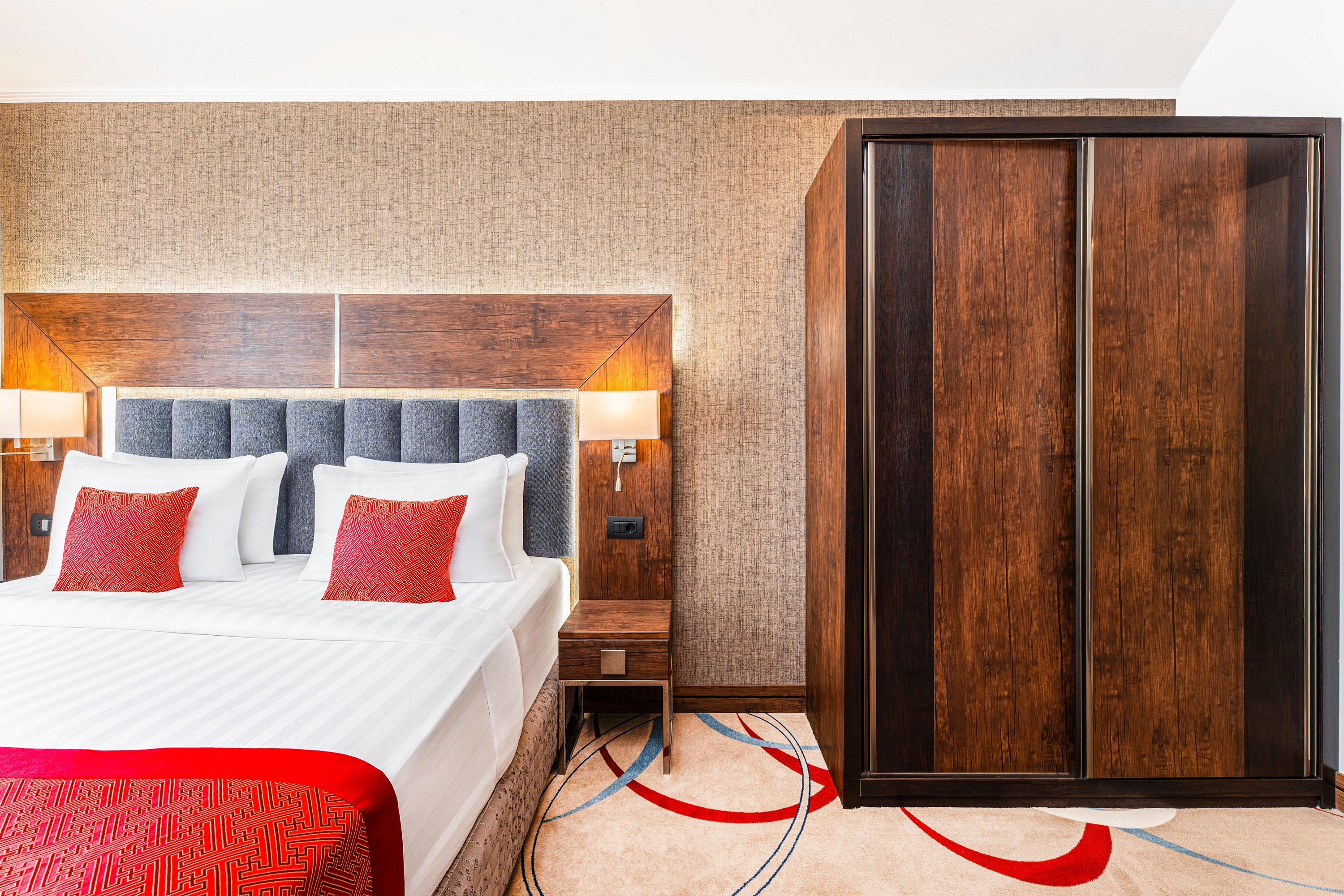 Guest room at the Ramada Hotel & Suites by Wyndham Yerevan in Yerevan, Other than US/Canada