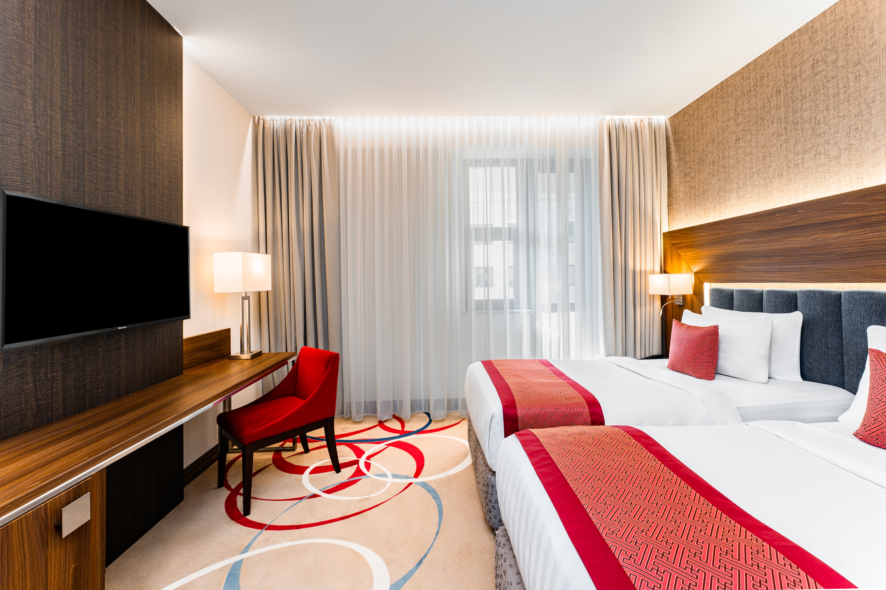 Guest room at the Ramada Hotel & Suites by Wyndham Yerevan in Yerevan, Other than US/Canada